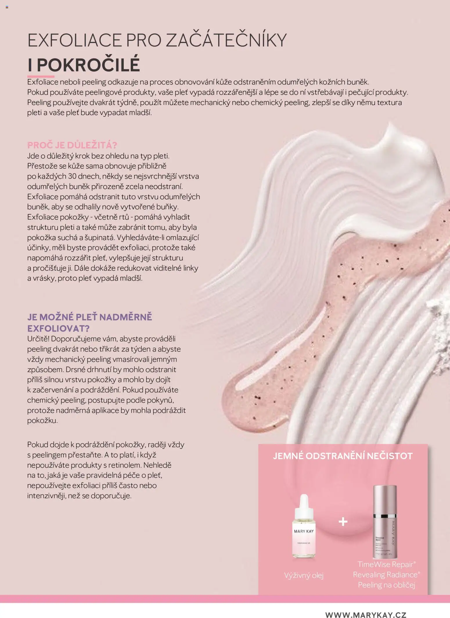 Mary Kay katalog - Průvodce péčí o pleť od 03.08.2026 | Strana: 53 | Produkty: Olej, Peeling