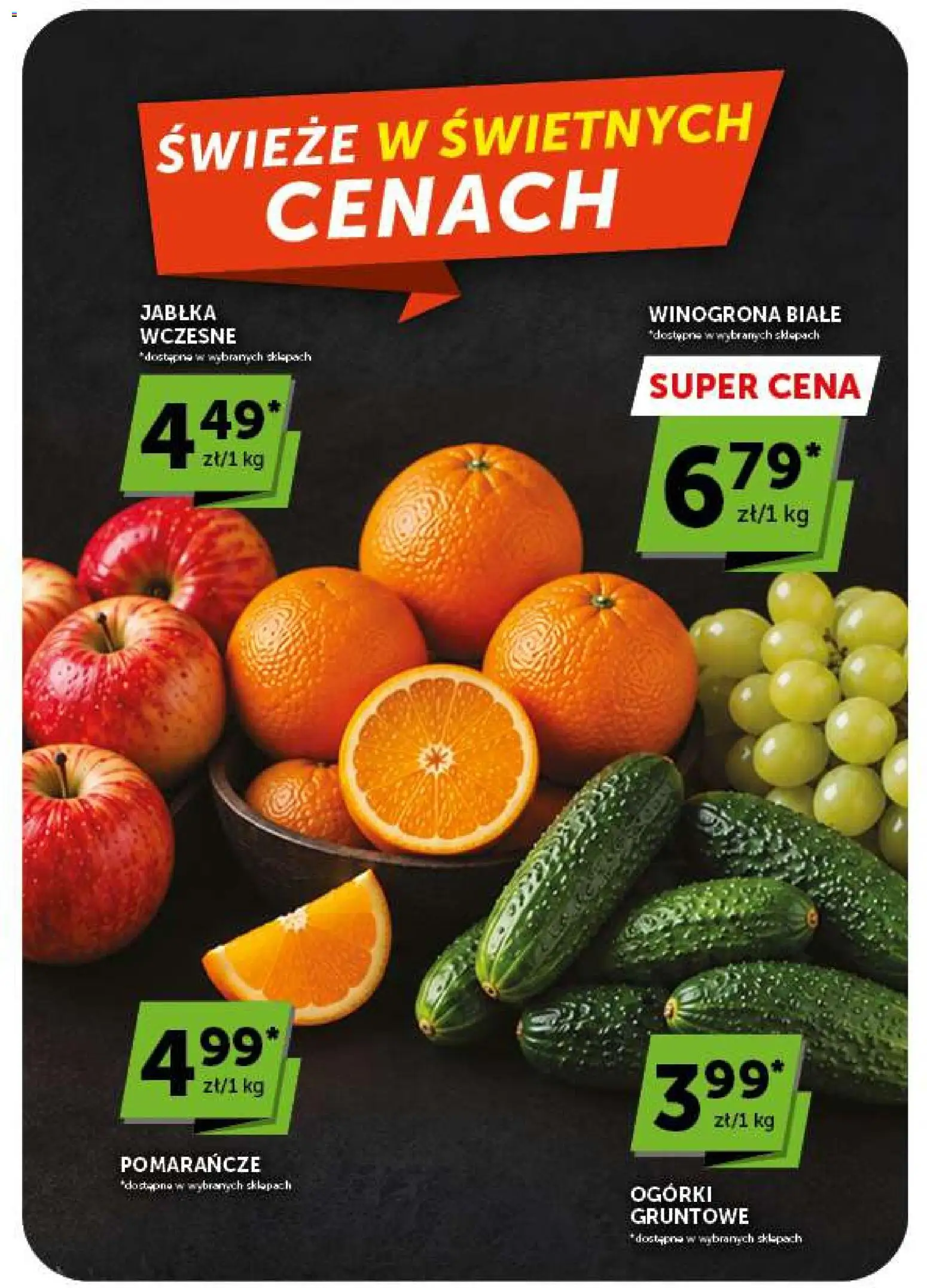 Groszek gazetka od 17.09.2026 | Strona: 6 | Produkty: Winogrona, Jabłka, Pomarańcze, Ogórki