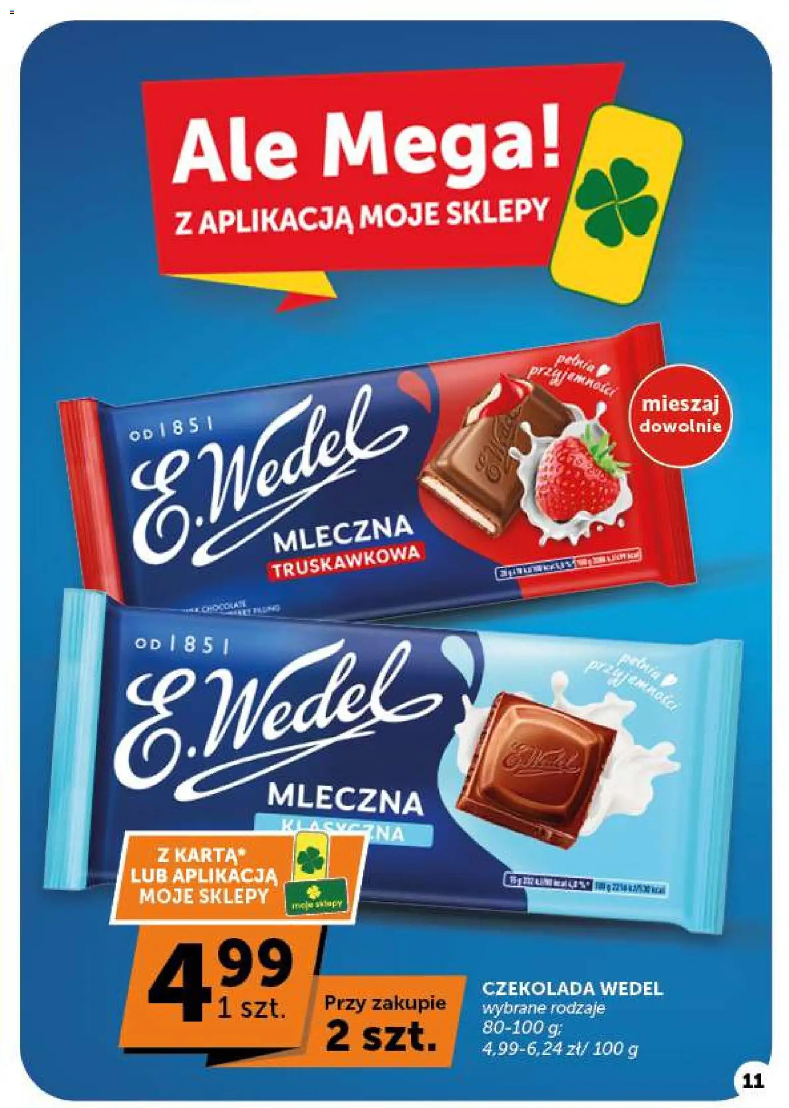 Groszek gazetka od 22.10.2026 | Strona: 11 | Produkty: Czekolada, Czekolada wedel