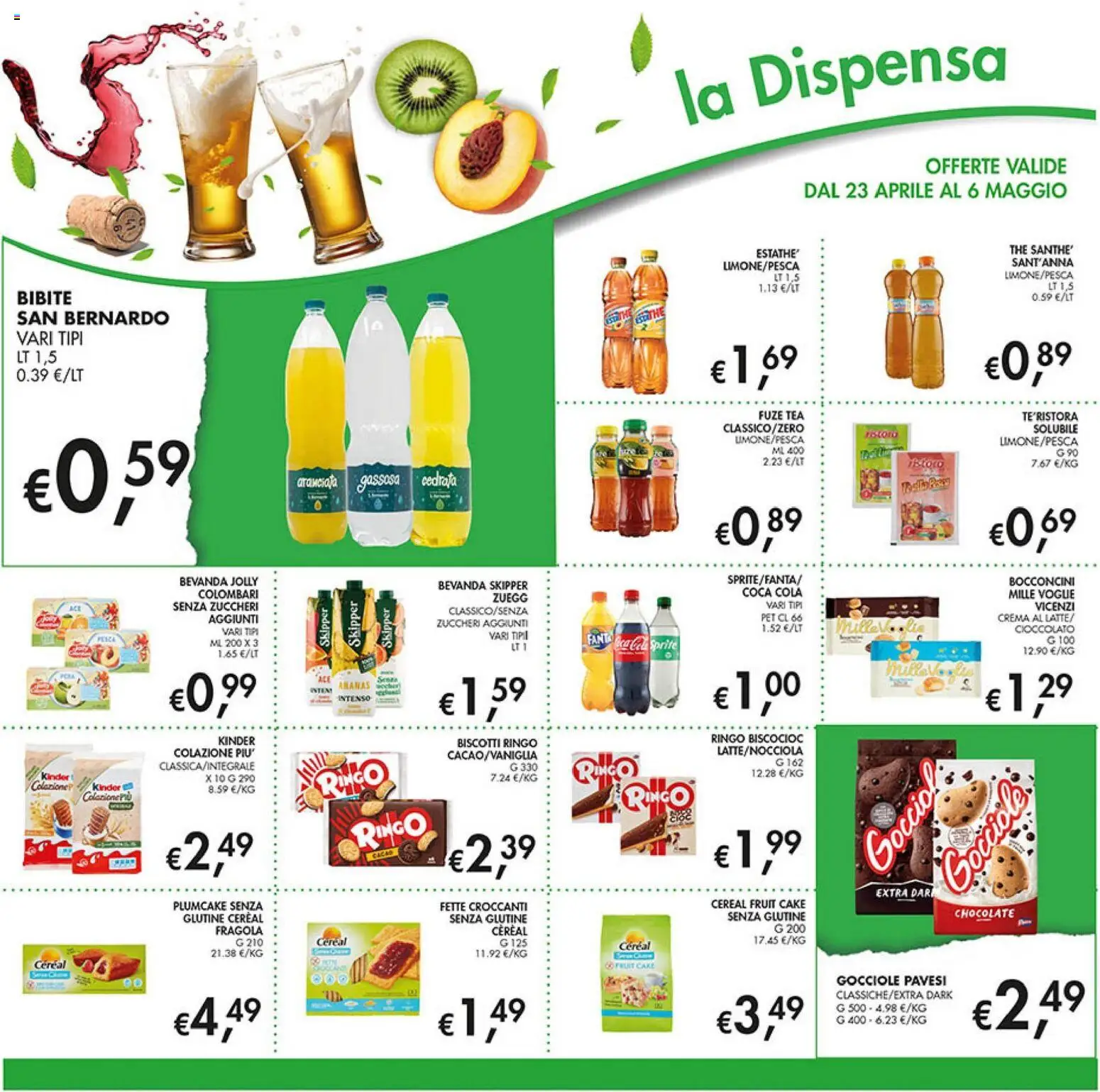 Volantino Coal del 23.04.2026 | Pagina: 18 | Prodotti: Bibite, Plumcake, Cedrata, Coca Cola