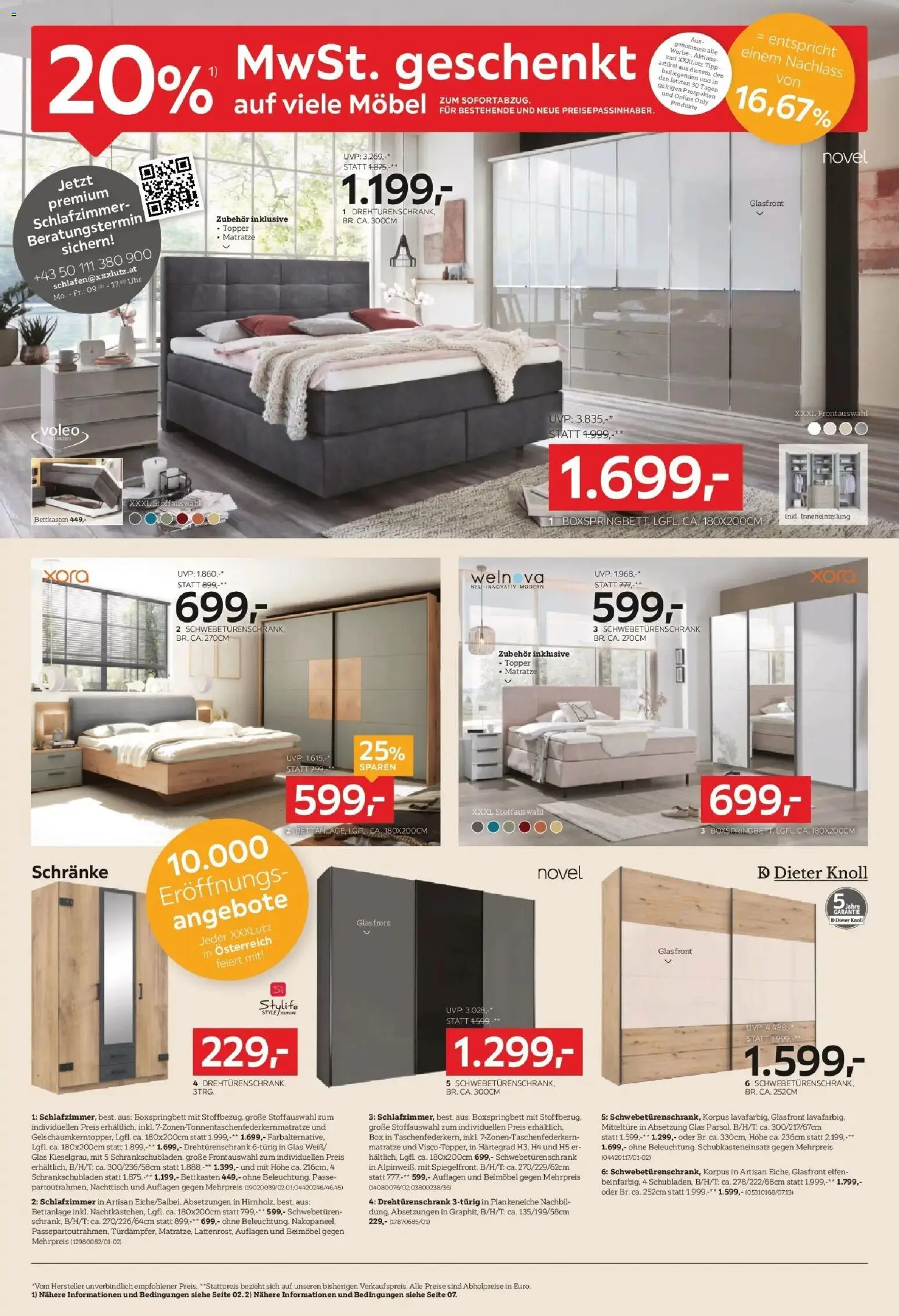XXXLutz Eröffnung in Mistelbach Alle feiern mit! gültig ab 12.05.2026 | Seite: 4 | Produkte: Uhr, Nachttisch, Schrank, Box