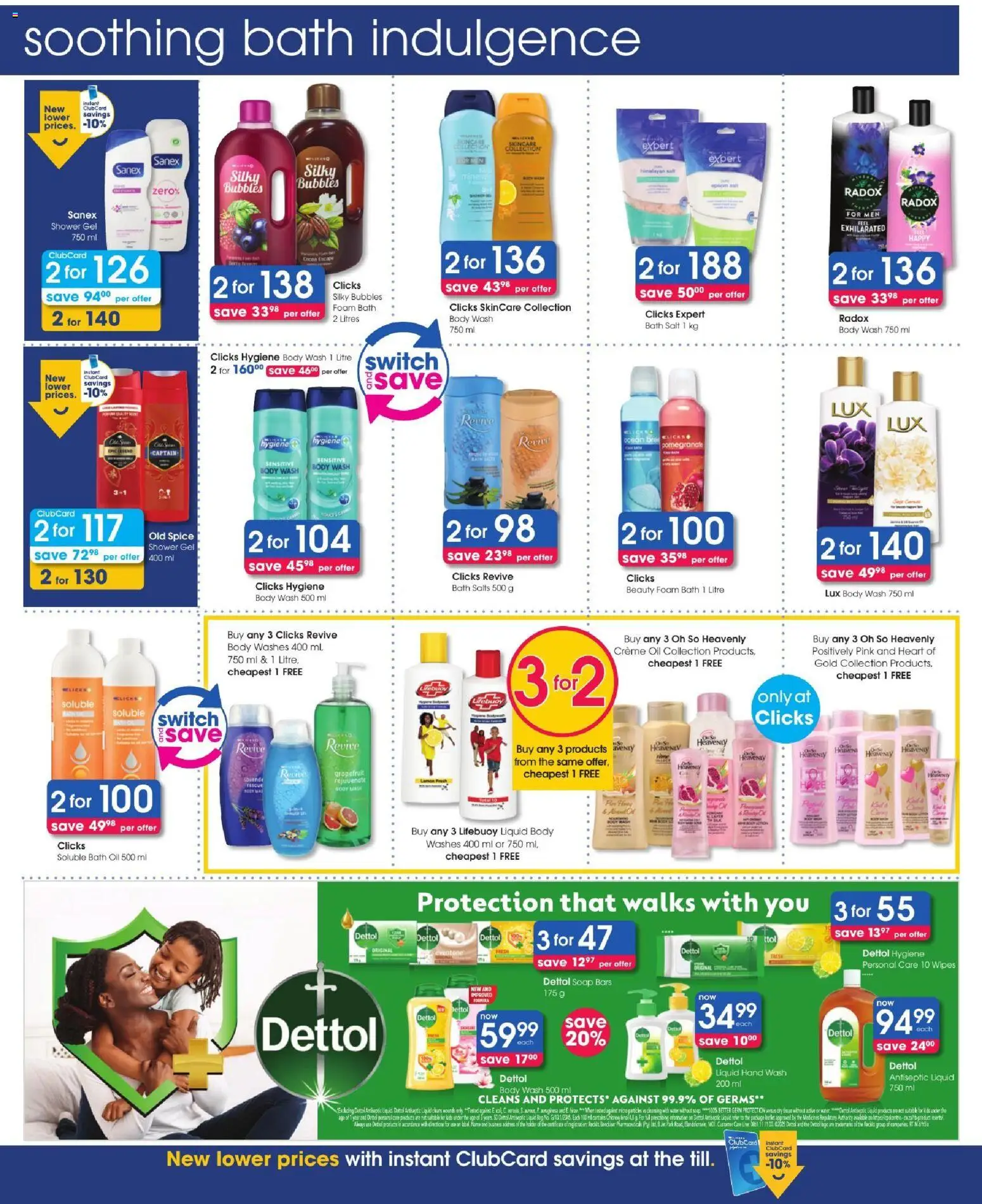 New Clicks catalogue – valid from 08/10/2026 | Page: 18 | Products: Bath salts, Pomegranate, Shower, Soap