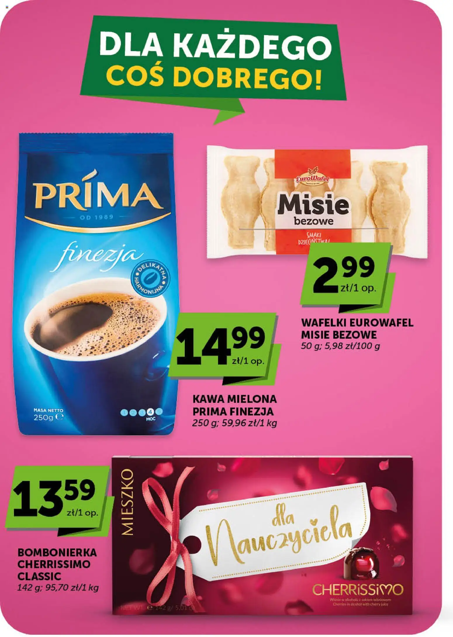 Groszek gazetka - Minimarket od 25.06.2026 | Strona: 17 | Produkty: Bombonierka, Wafelki, Kawa