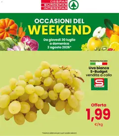 Anteprima del volantino Eurospar volantino Weekend valido a partire dal 30/07/2026
