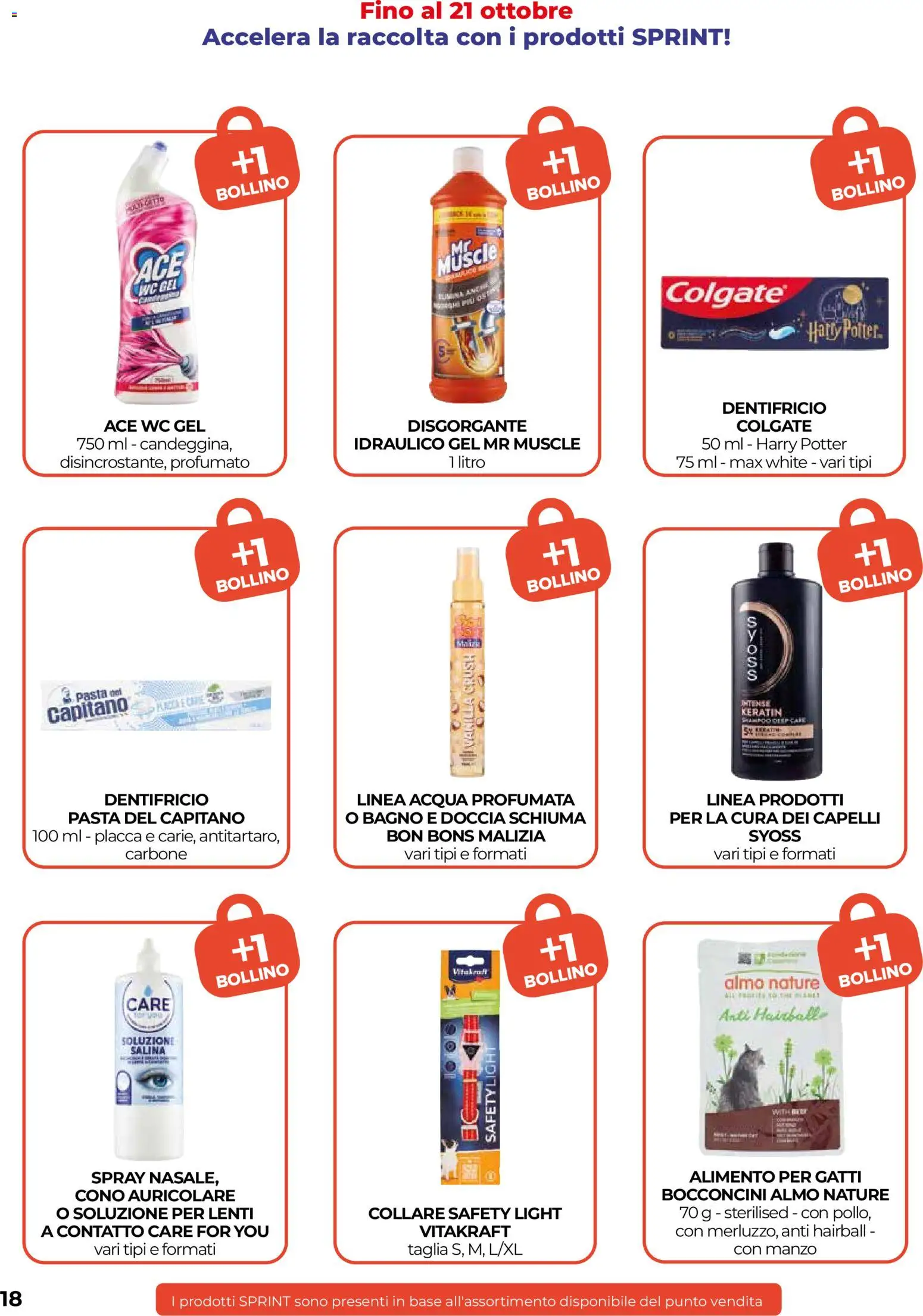 Volantino COOP del 15/10/2026 | Pagina: 18 | Prodotti: Schiuma, Carbone, Dentifricio, Doccia