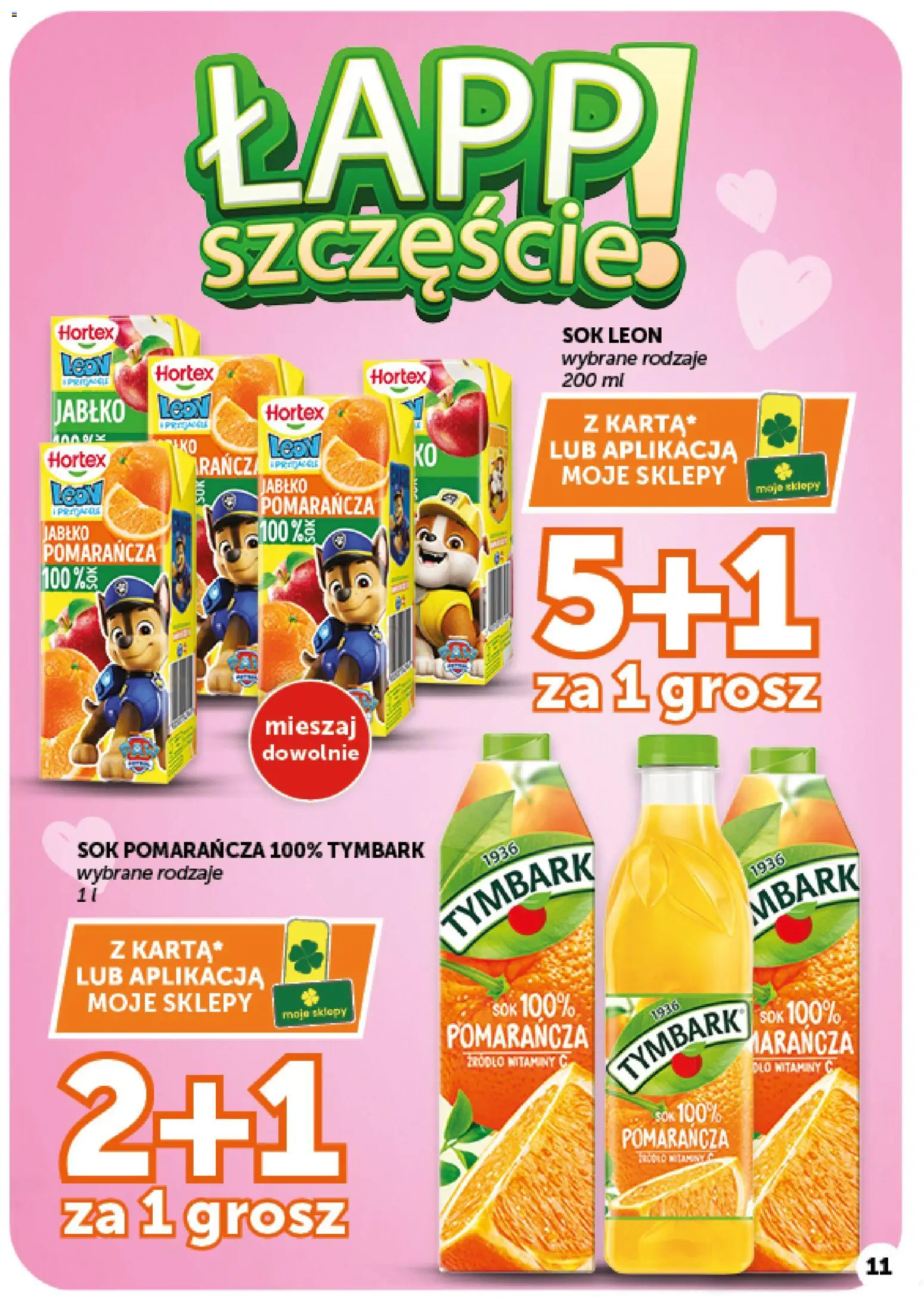 Groszek gazetka - Market od 08.10.2026 | Strona: 11 | Produkty: Tymbark, Sok