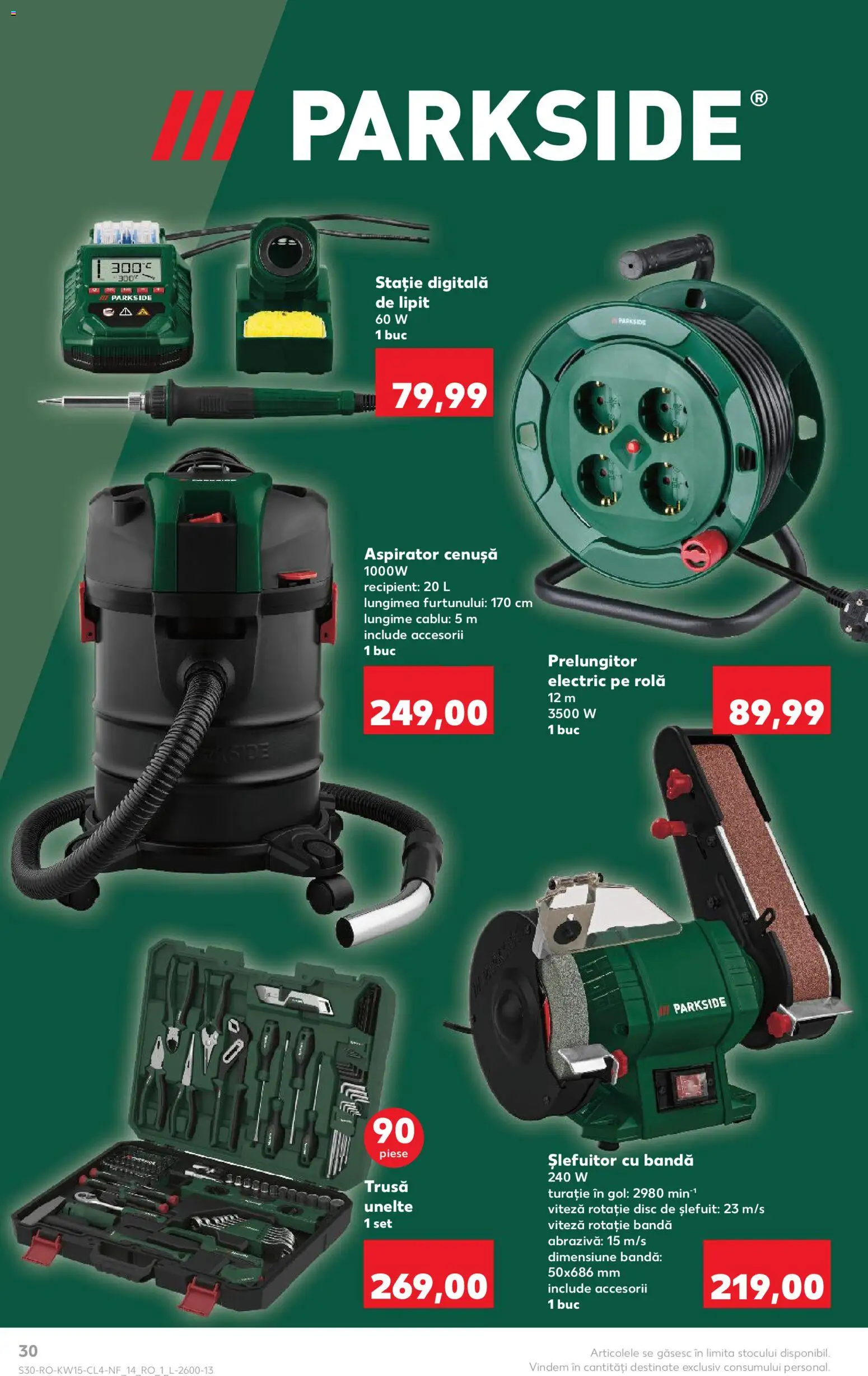 Noul catalog Kaufland – valabil de la 08.04.2026 | Pagină: 30 | Produse: Arap sabunu, Cablu, Disc, Aspirator