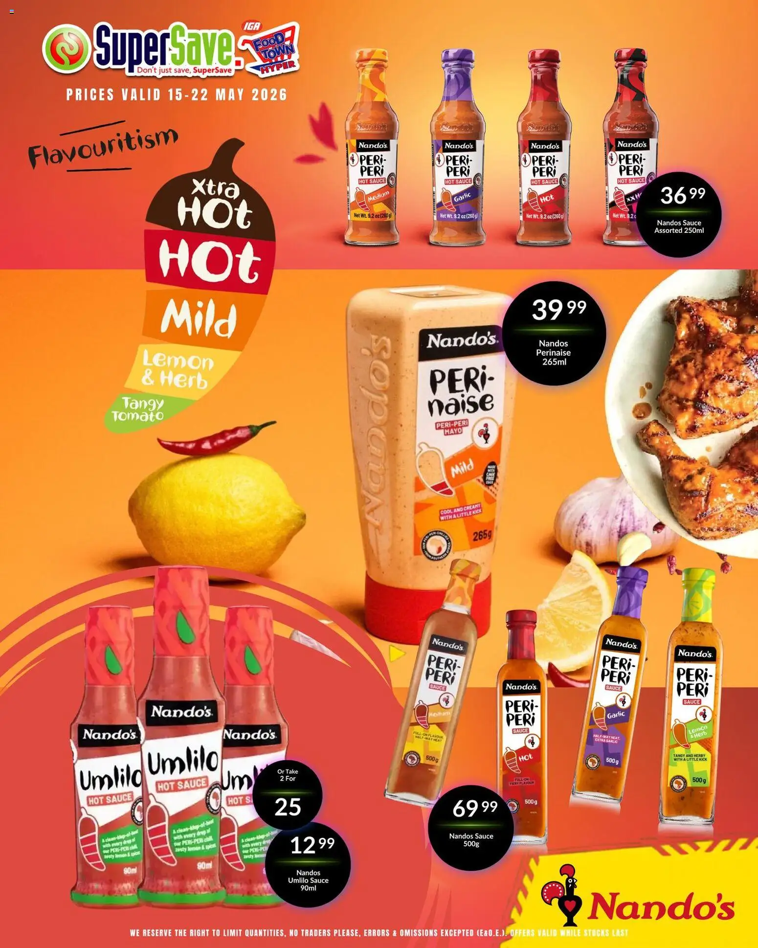 New Super Save catalogue – valid from 15.05.2026 | Page: 1 | Products: Spices, Sauce, Lemon, Garlic