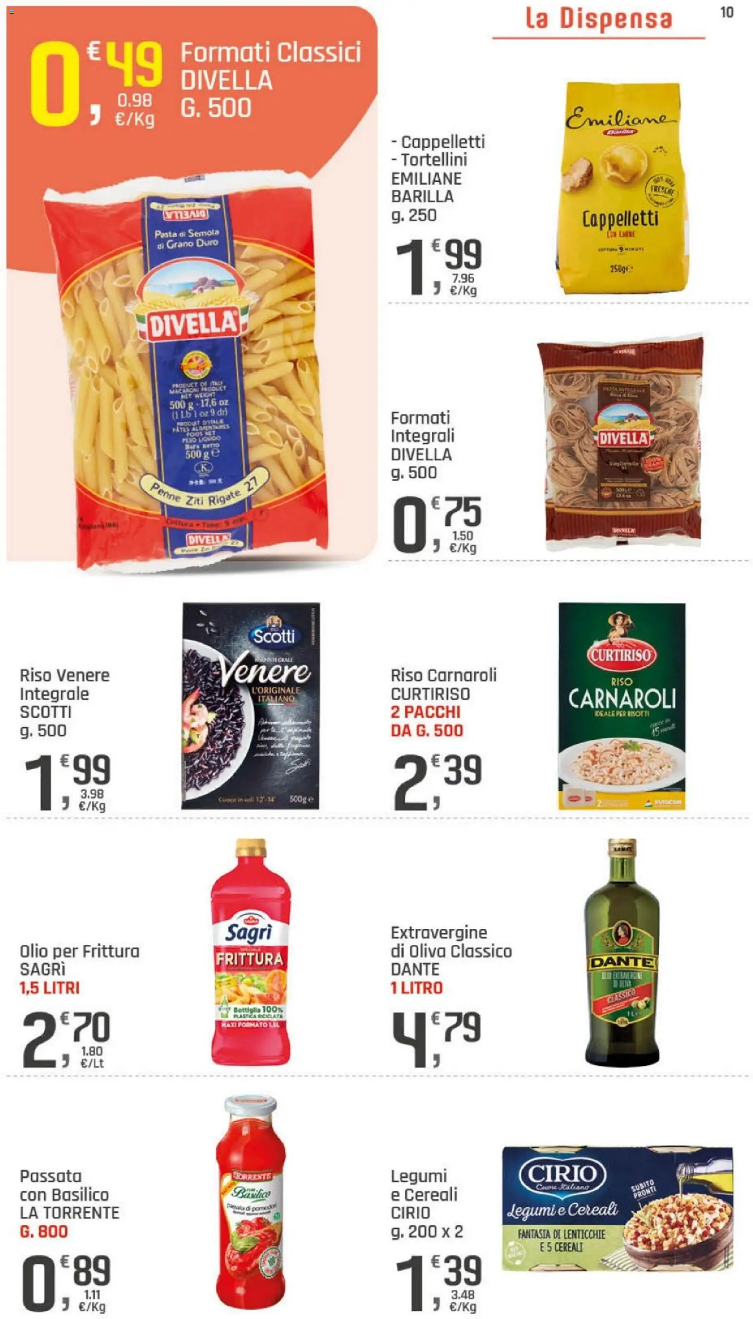 Volantino DOK del 24/09/2026 | Pagina: 10 | Prodotti: Legumi, Pasta di semola, Olio, Basilico