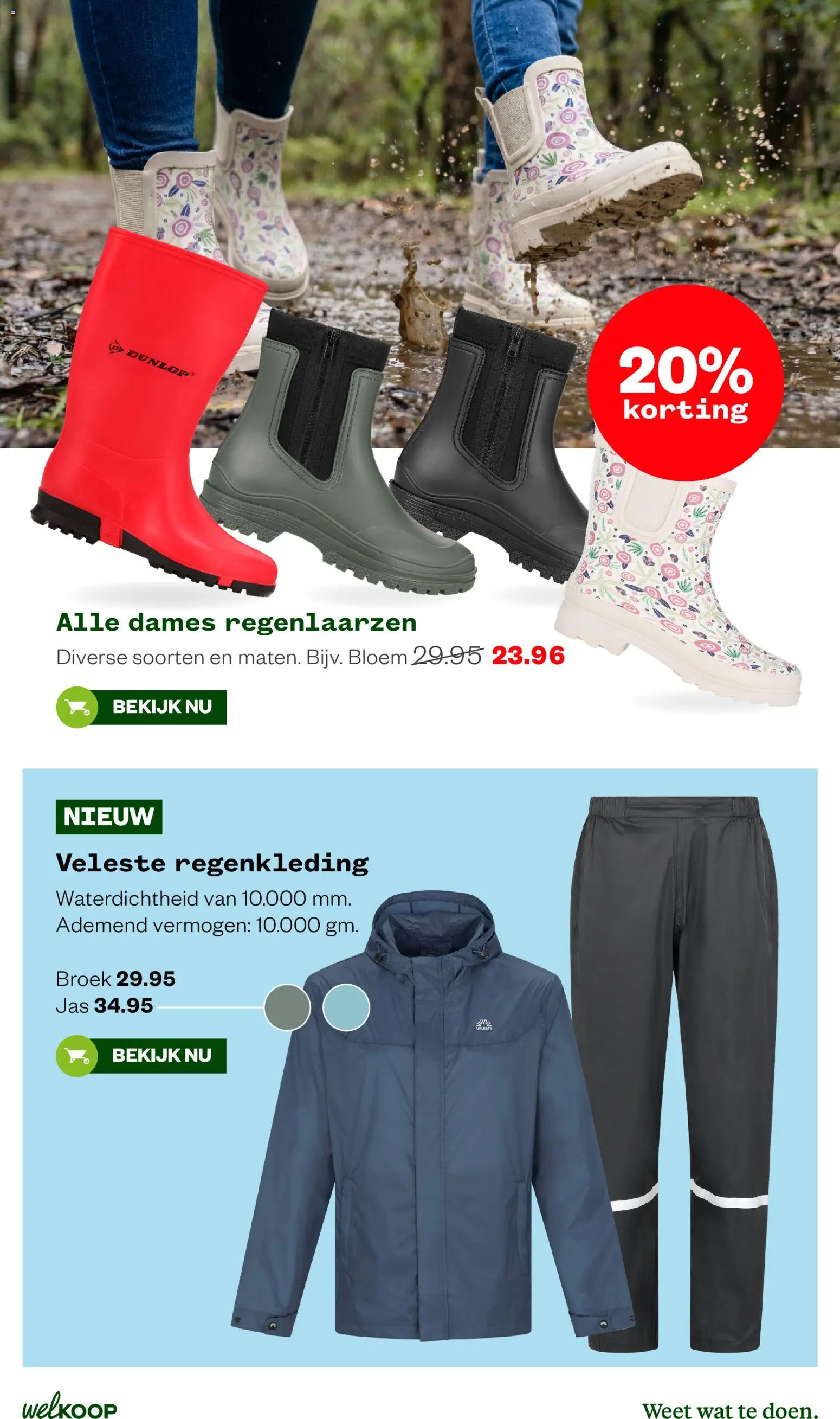 {H1} | Pagina: 33 | Producten: Regenlaarzen, Jas, Broek, Bloem