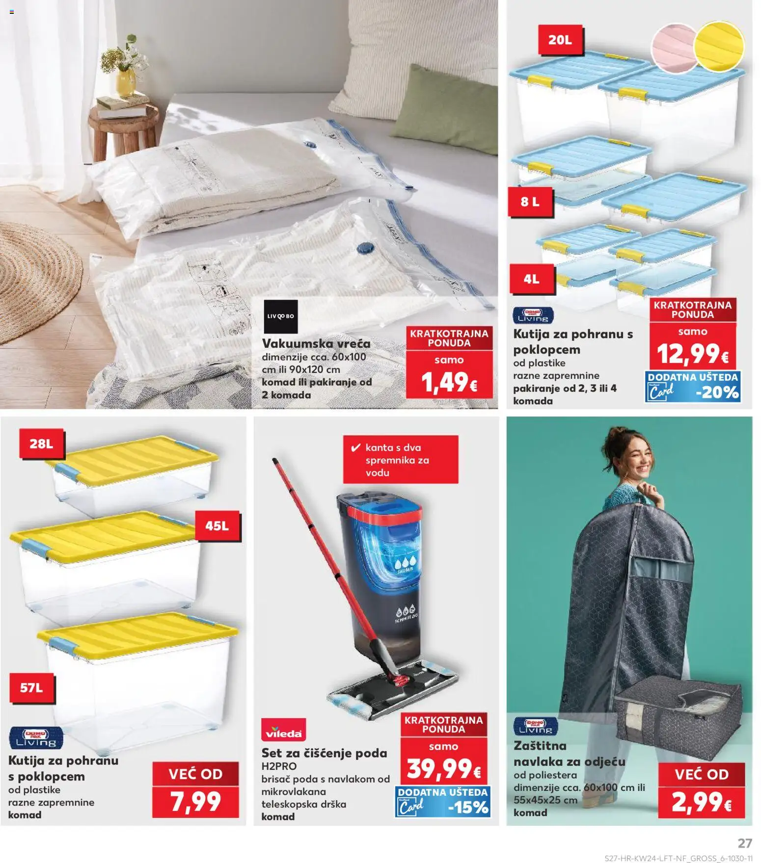 Kaufland katalog | vrijedi od 10.06.2026 | Stranica: 27 | Proizvodi: Kutija, Mop, Vileda