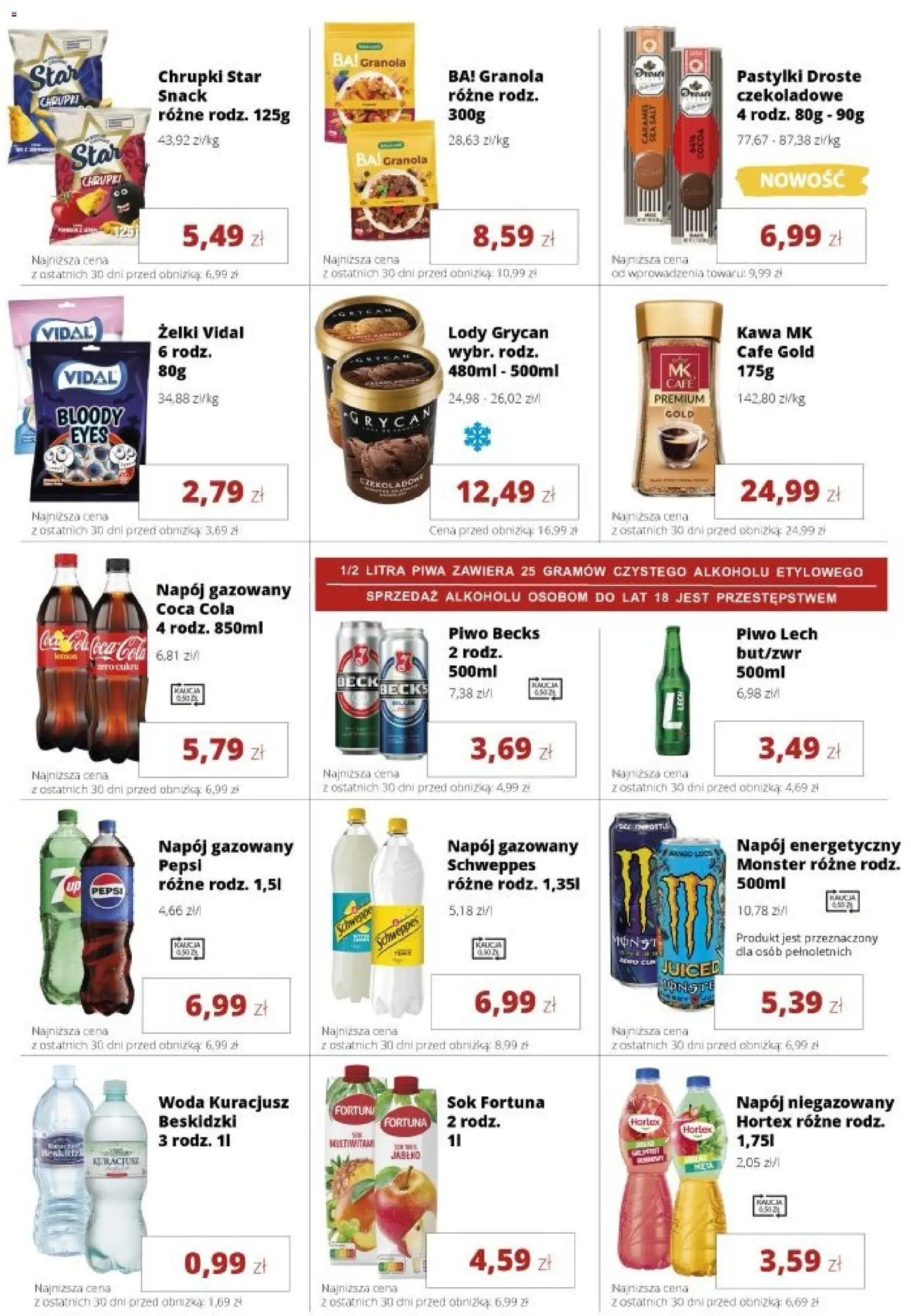 Torimpex gazetka od 05.10.2026 | Strona: 7 | Produkty: Lech, Granola, Lody Grycan, Lody