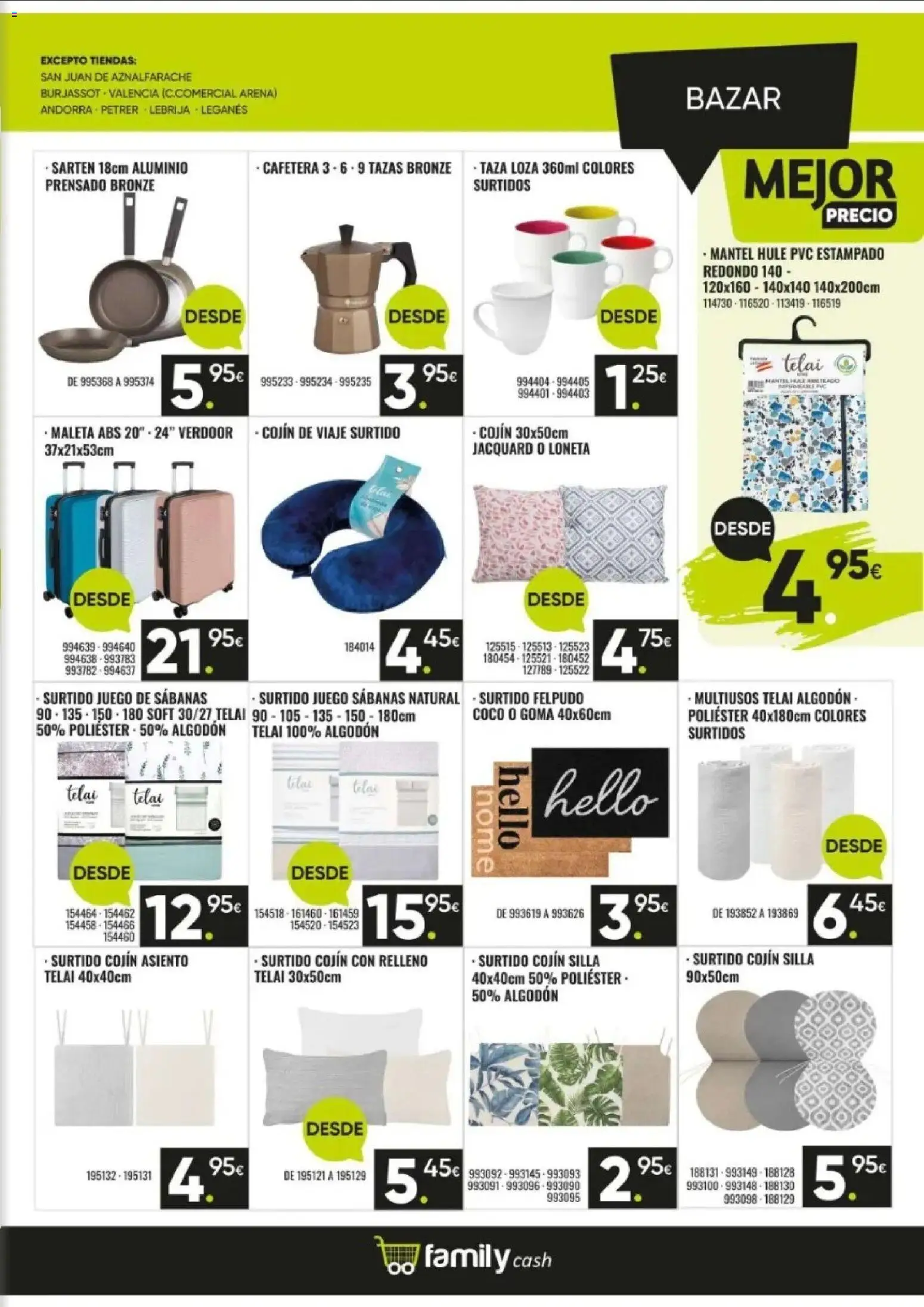Family Cash folleto │ válido desde el 10/08/2026 | Página: 13 | Productos: Mantel, Cojín, Silla, Felpudo