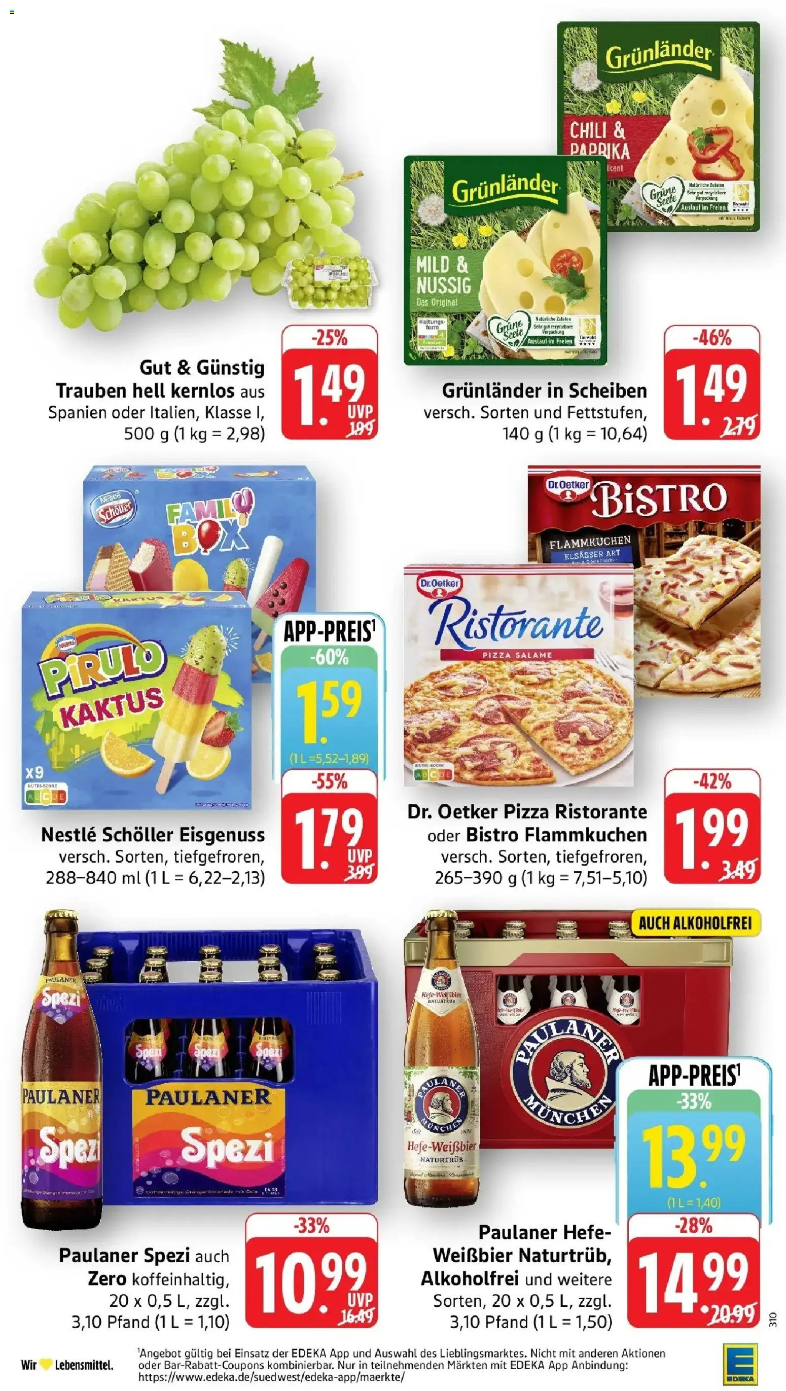 Edeka Prospekt Überlingen (ab 03.08.2026) » Angebote Online | Seite: 2 | Produkte: Paprika, Grunlander, Chili, Pizza