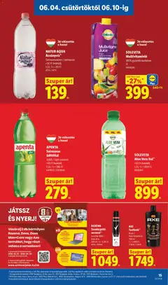 REXONA Izzadásgátló aeroszol**, Invisible B&W / Aloe Vera 200 ml - amely érvényes a következő dátumtól: 04.06.2026 | Oldal: 15
