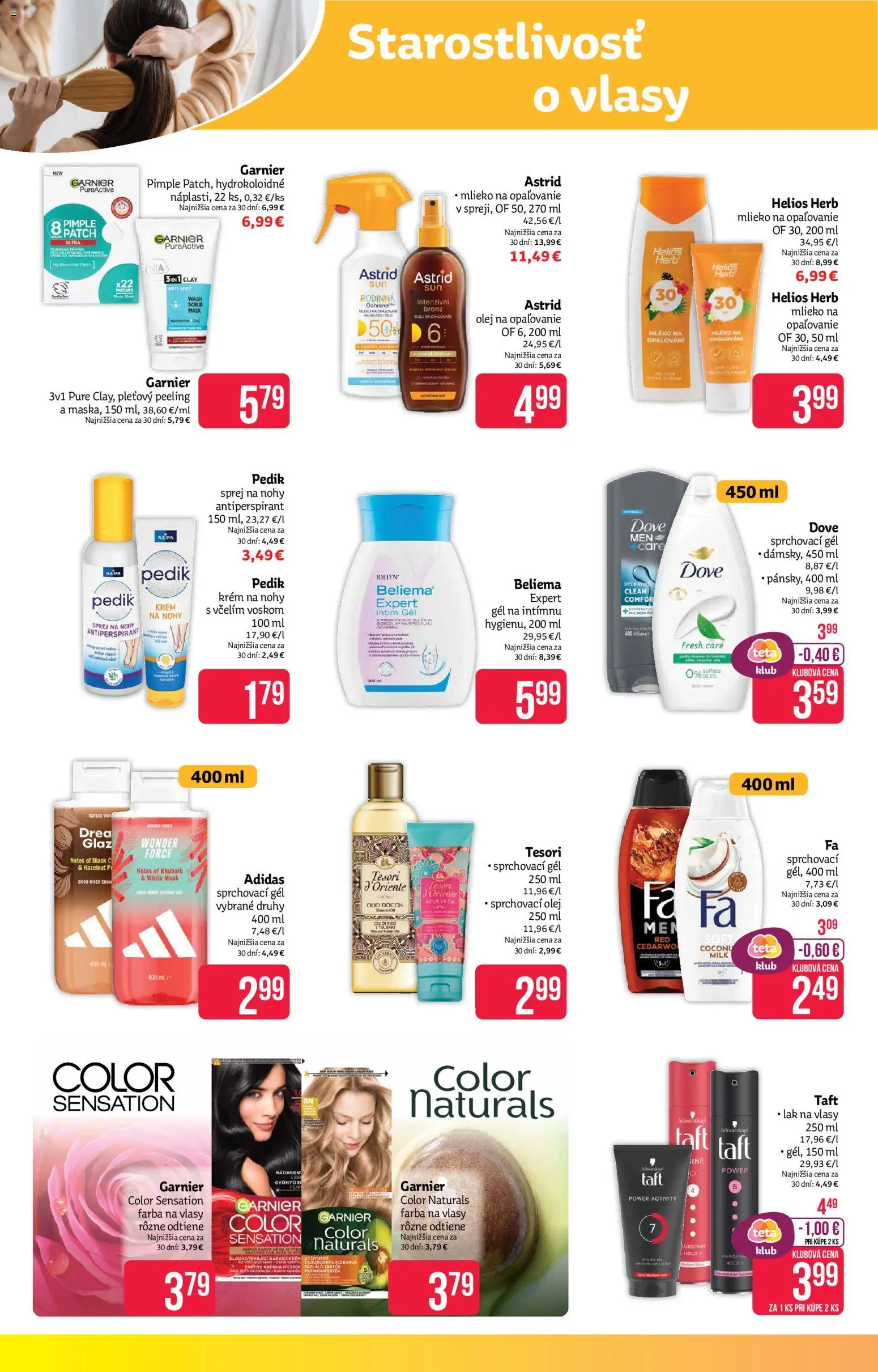 Nové Teta drogerie akcie – leták je platný od 11.05.2026 | Strana: 8 | Produkty: Olej, Lak na vlasy, Peeling, Antiperspirant
