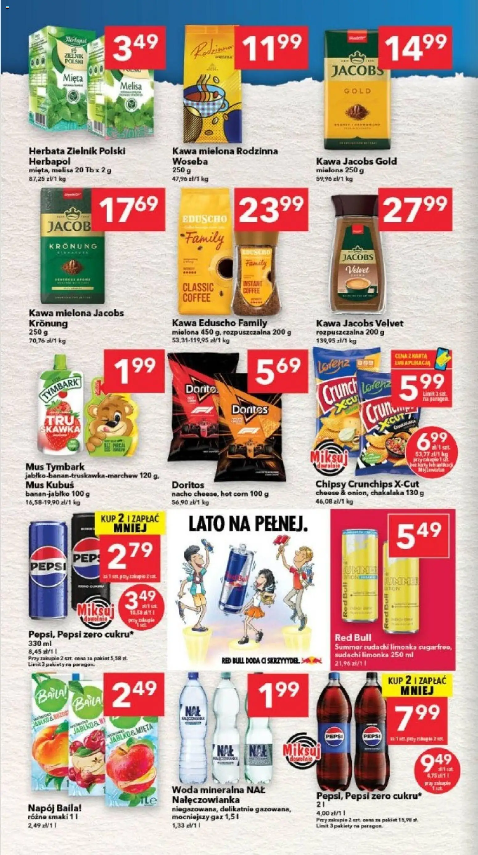 Lewiatan gazetka - Bydgoszcz od 27.08.2026 | Strona: 6 | Produkty: Woda mineralna, Tymbark, Kawa, Melisa