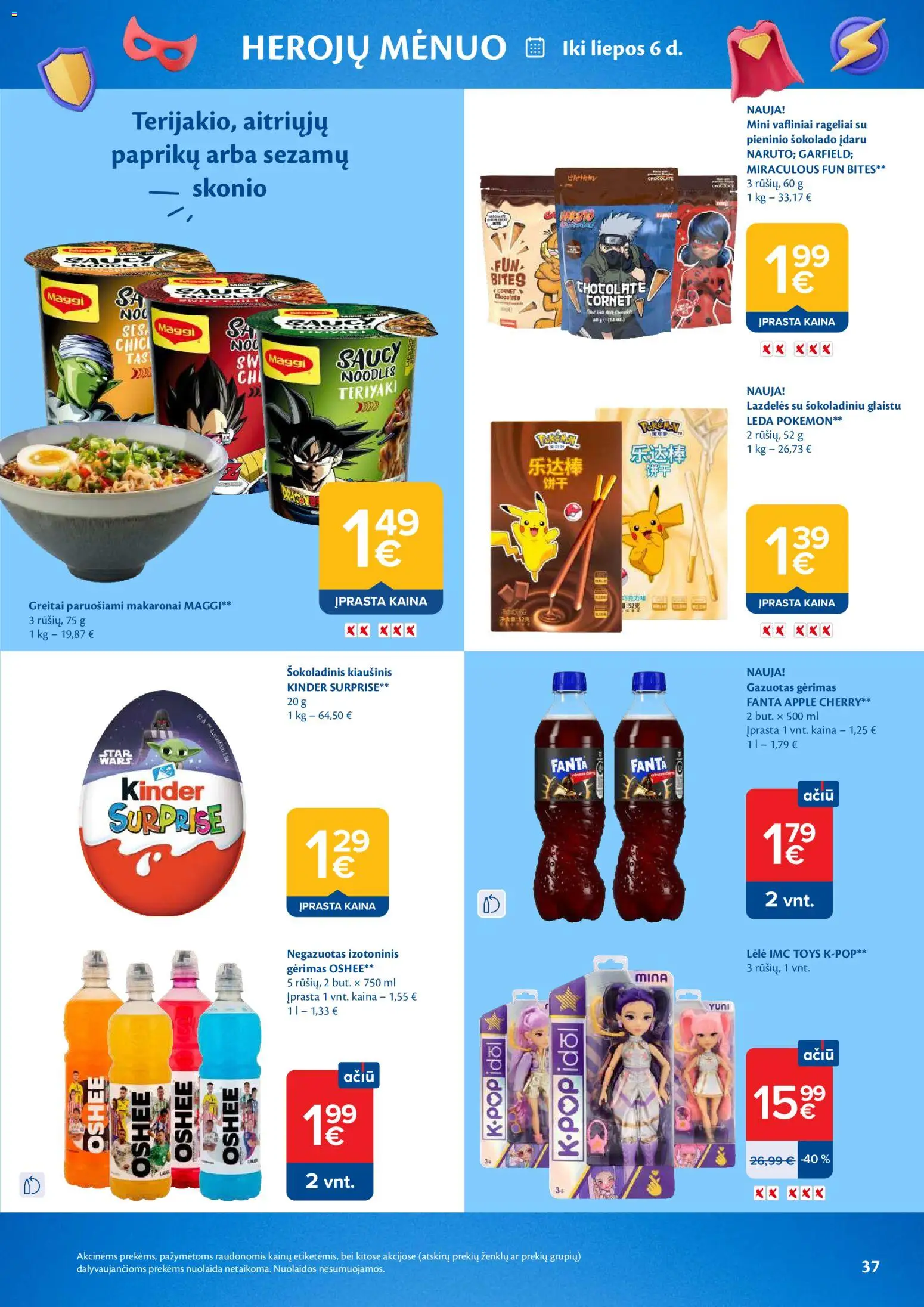 MAXIMA akcijos nuo 16.06.2026 | Puslapis: 37 | Prekių: Greitai paruošiami makaronai, Makaronai