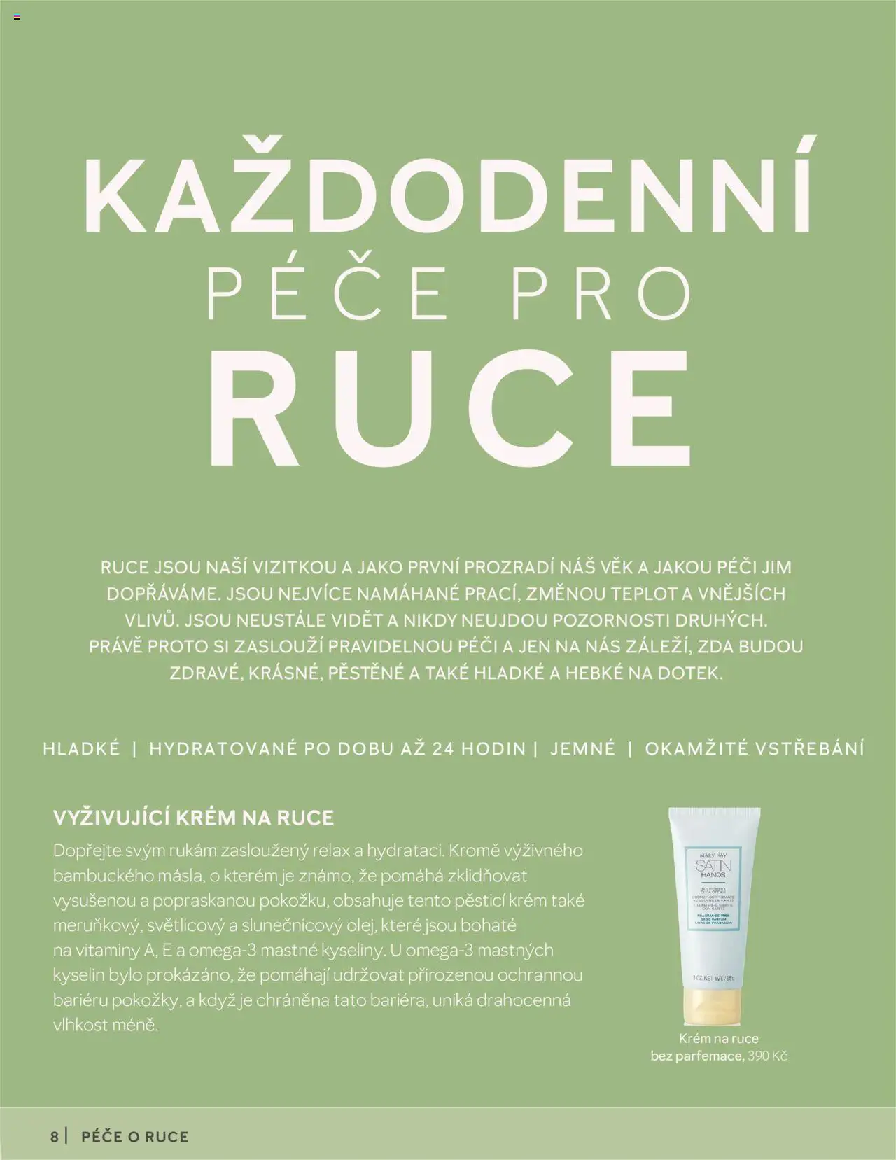 Mary Kay katalog - Péče pro ruce a tělo od 16.03.2025 | Strana: 8 | Produkty: Krém na ruce, Krém, Vitamíny