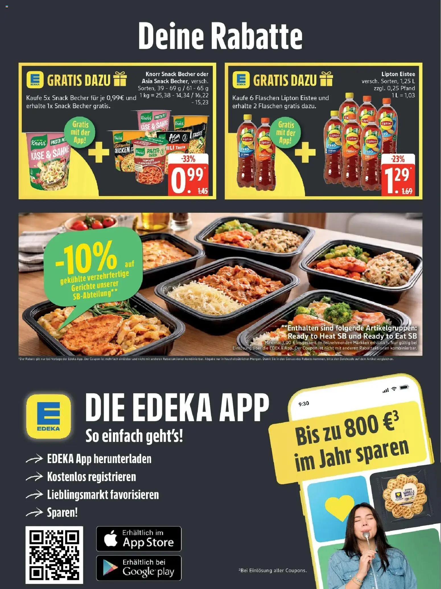 Edeka Prospekt Güstrow (ab 07.09.2026) » Angebote Online | Seite: 7 | Produkte: Knorr, Gerichte, Pasta, Sahne