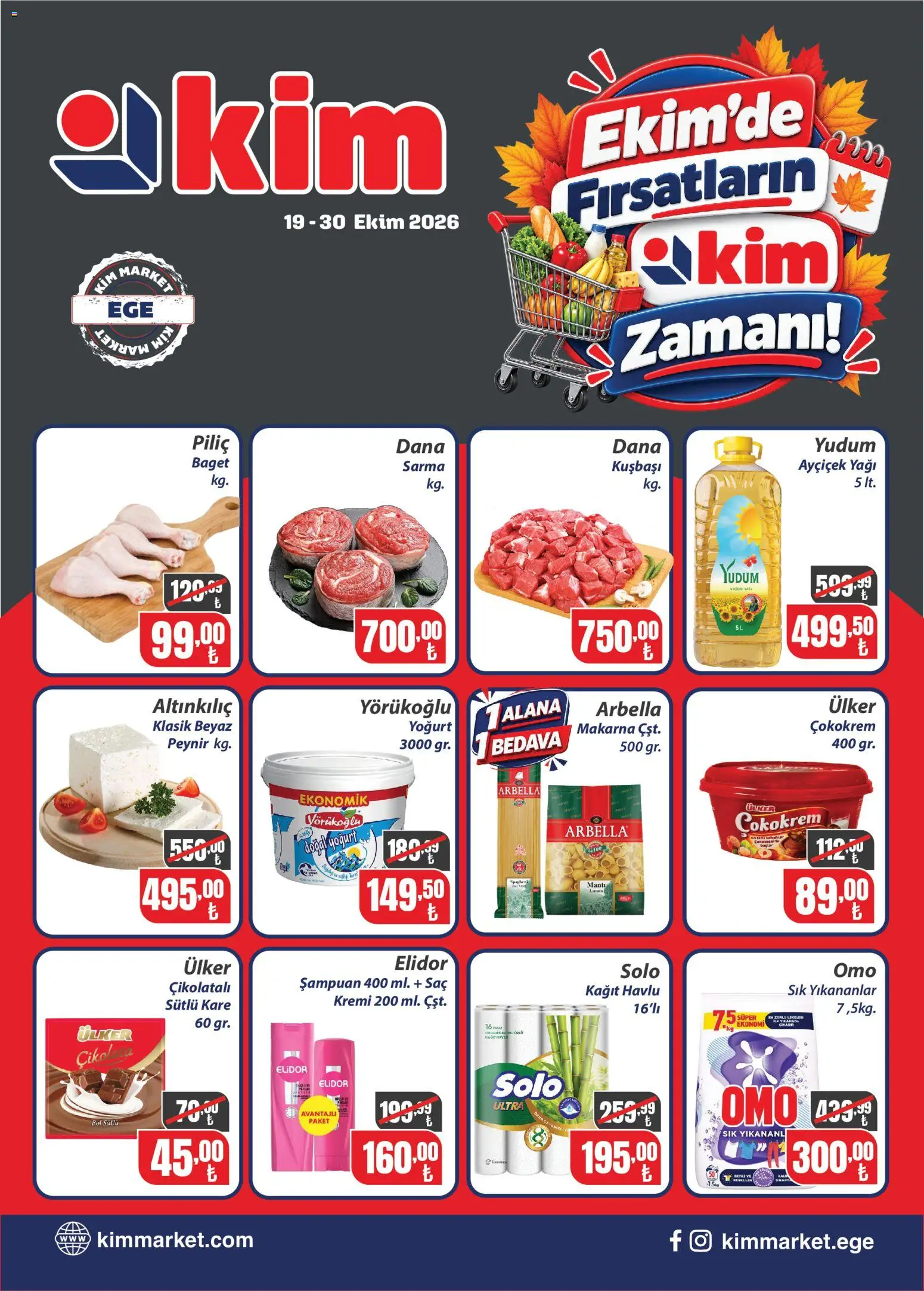 Kim Market Pazartesi 19 Ekim