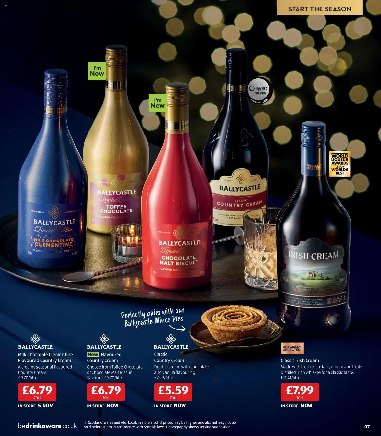 {H1} | Page: 7 | Products: Irish whiskey, Cream, Whiskey, Double cream