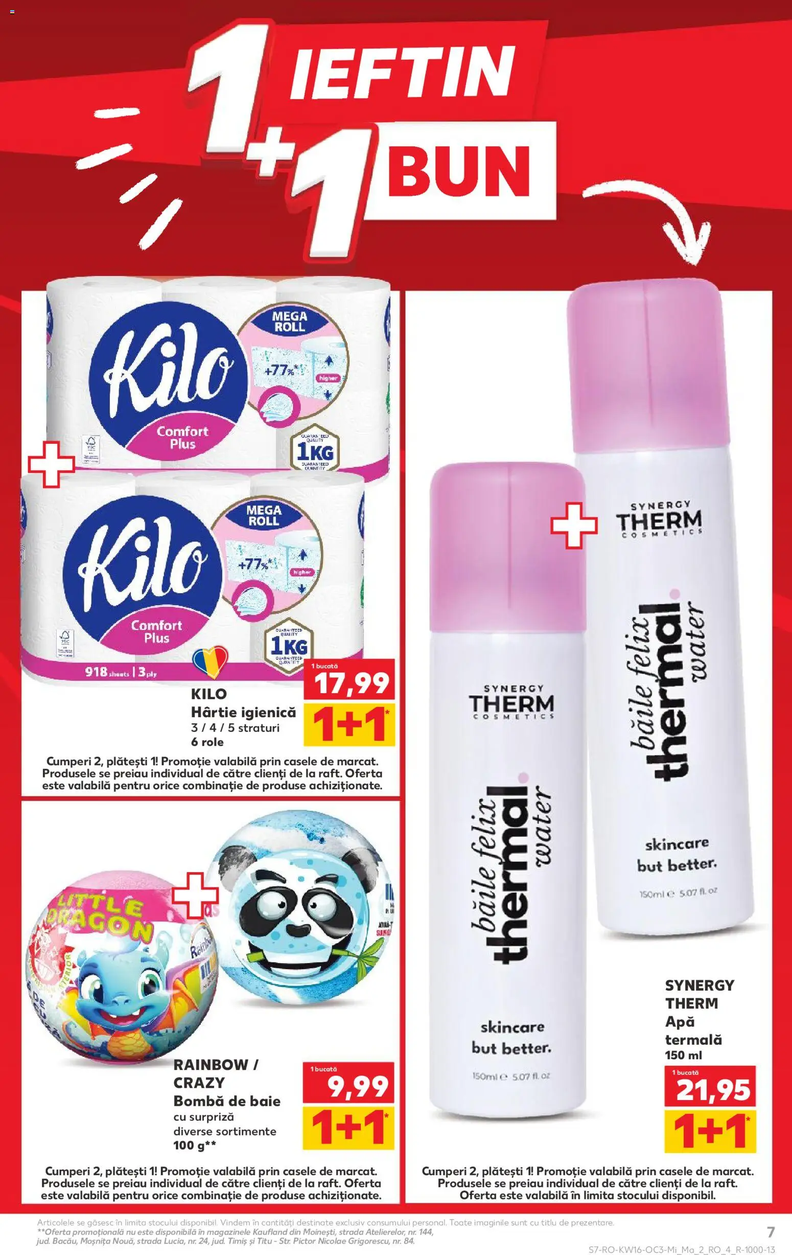Noul catalog Kaufland – valabil de la 15.04.2026 | Pagină: 7 | Produse: Role, Apă
