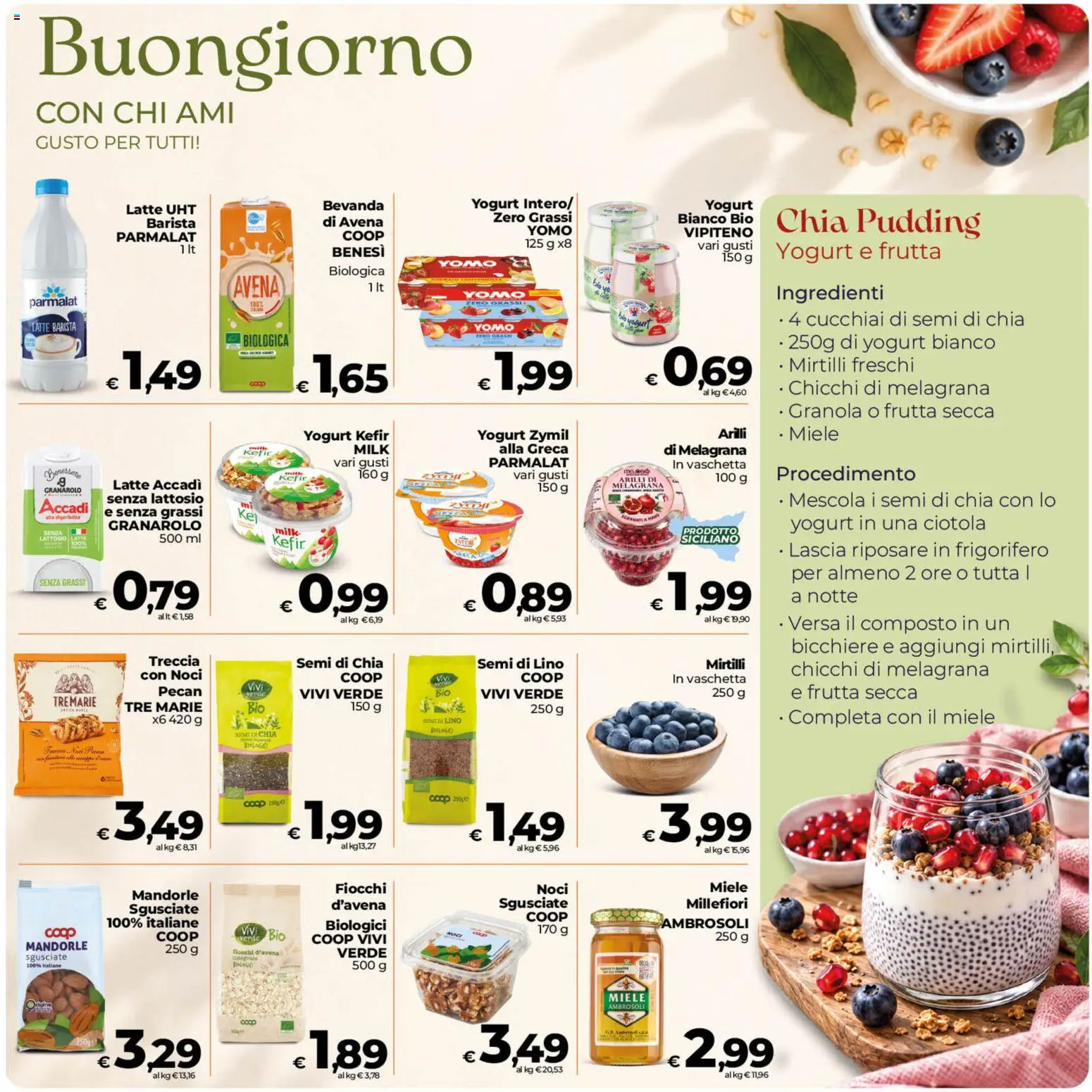 Volantino COOP del 02/10/2026 | Pagina: 12 | Prodotti: Noci, Bicchiere, Yogurt bianco, Ciotola