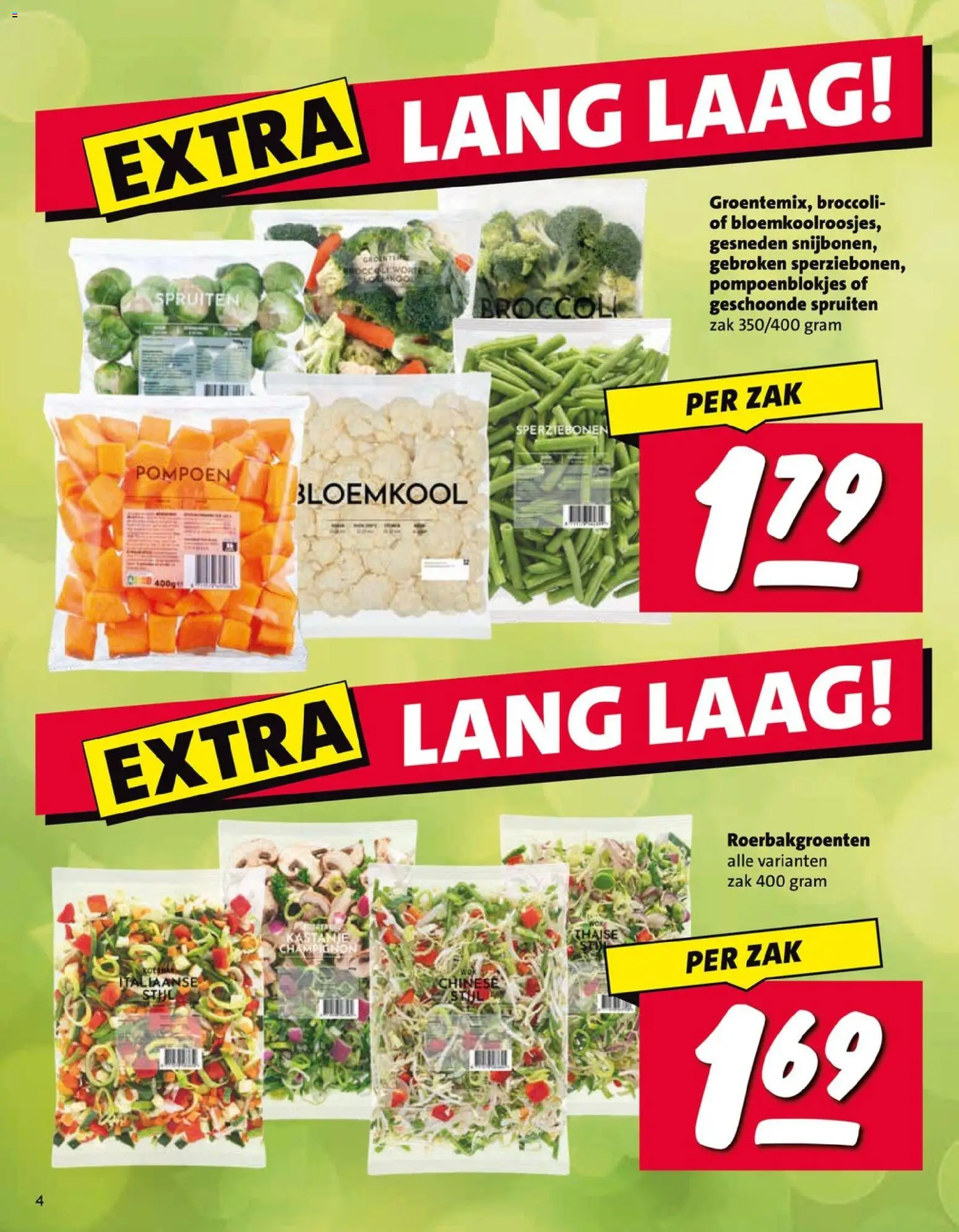 {H1} | Pagina: 4 | Producten: Pompoen, Bloemkool, Broccoli, Zak