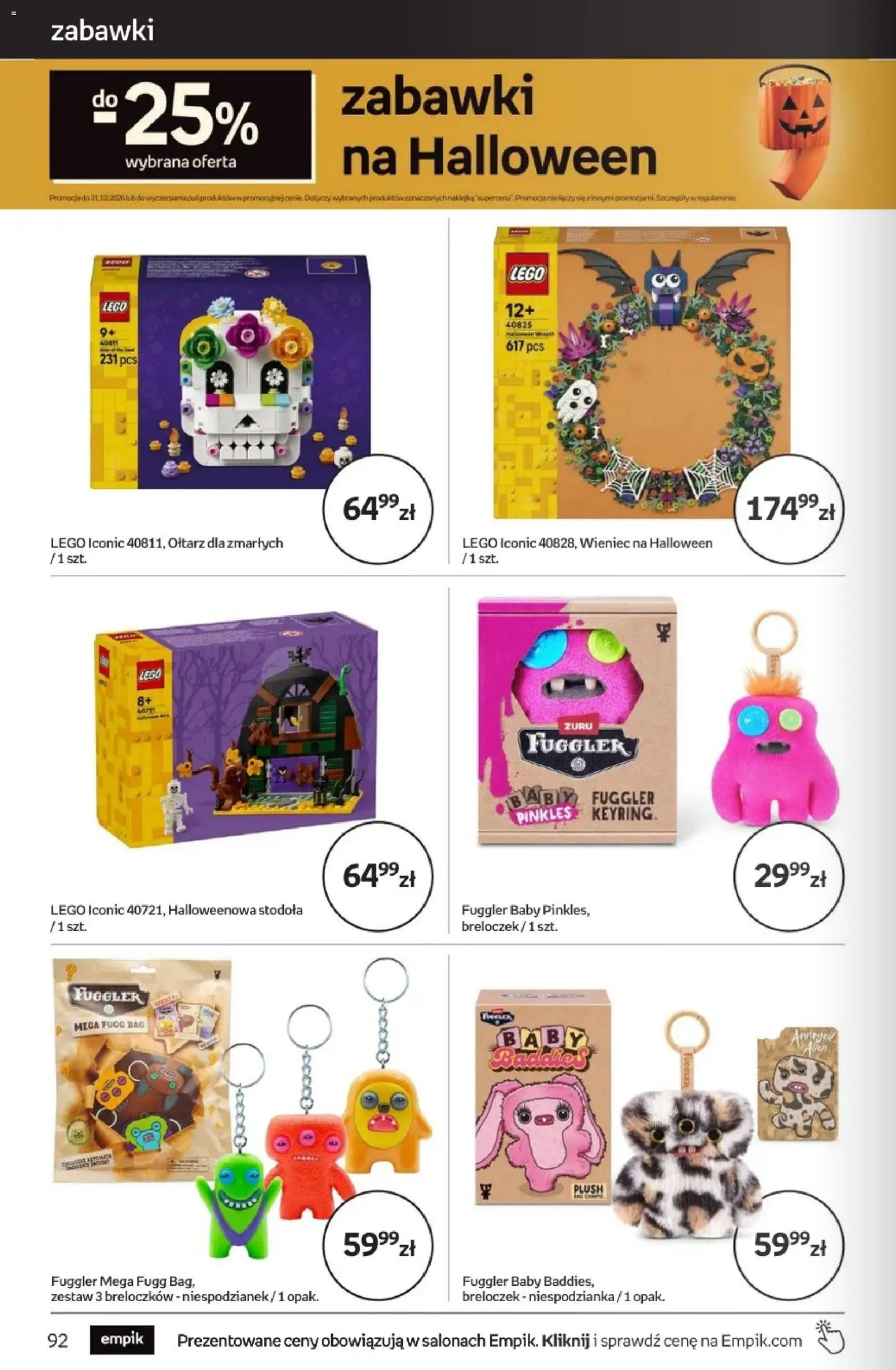 Empik promocje - Tom kultury Zabawki od 14.10.2026 | Strona: 4 | Produkty: Zabawki, Wieniec, Lego