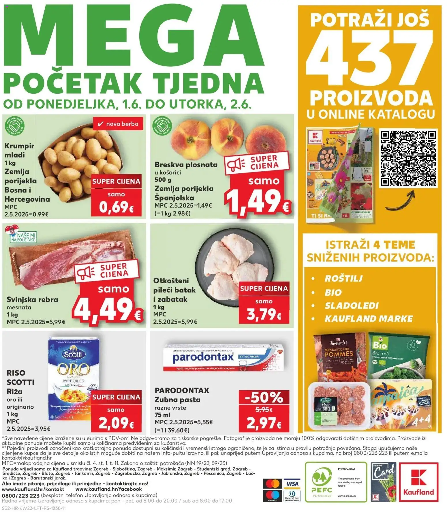 Kaufland katalog | vrijedi od 26.05.2026 | Stranica: 32 | Proizvodi: Roštilj, Riža, Krumpir, Breskva