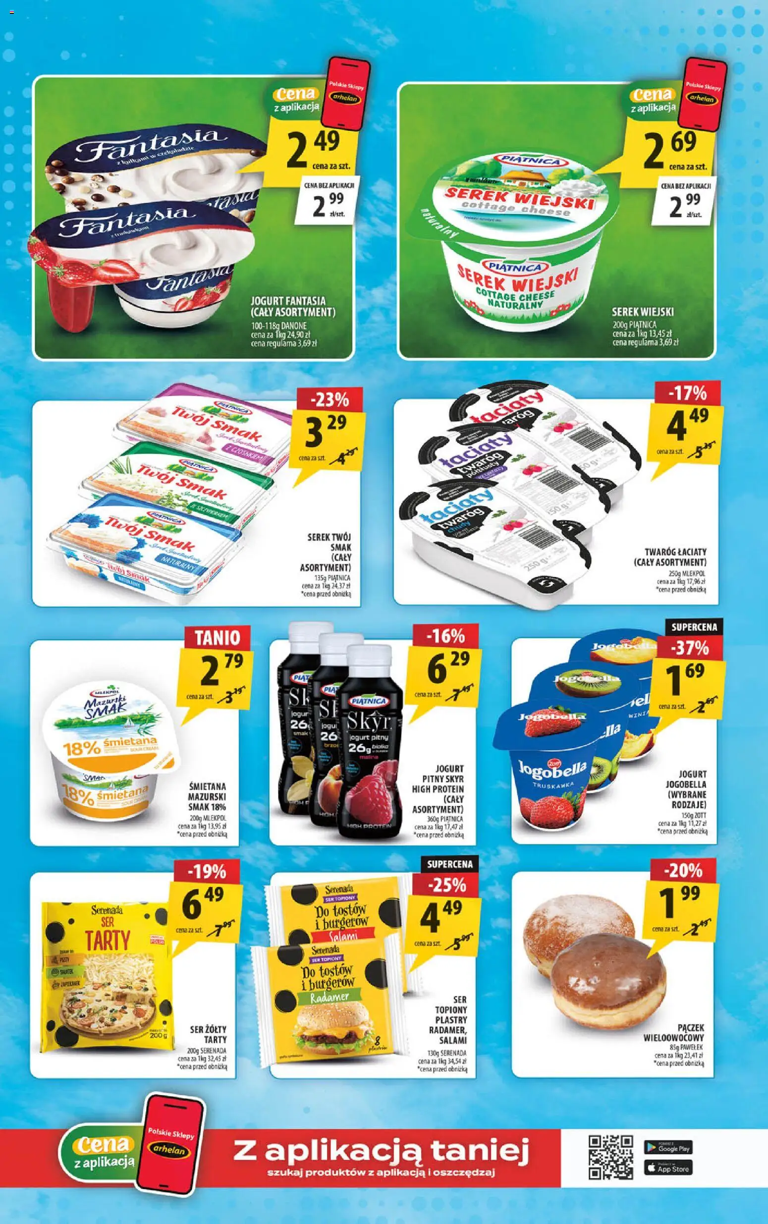 Arhelan gazetka od 28.08.2026 | Strona: 7 | Produkty: Serek, Salami, Twaróg, Skyr