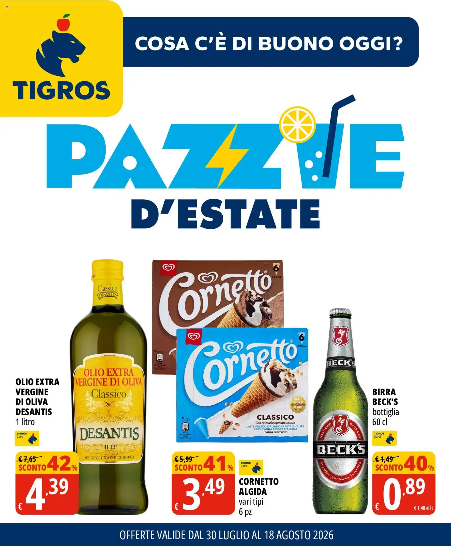 Volantino Tigros del 30/07/2026 | Pagina: 1
