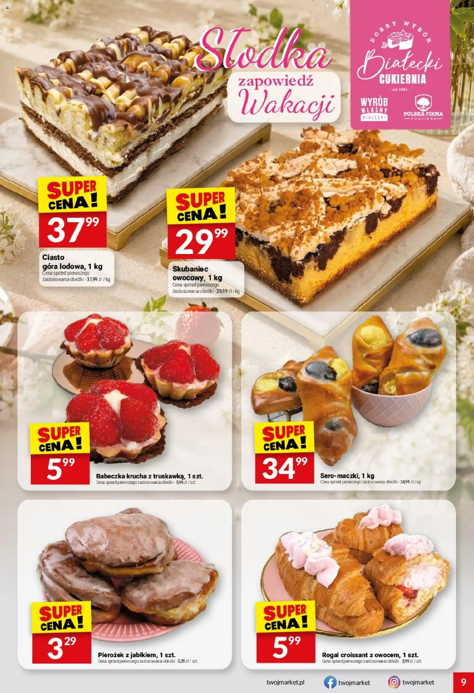Twój Market gazetka od 10.06.2026 | Strona: 9 | Produkty: Ciasto