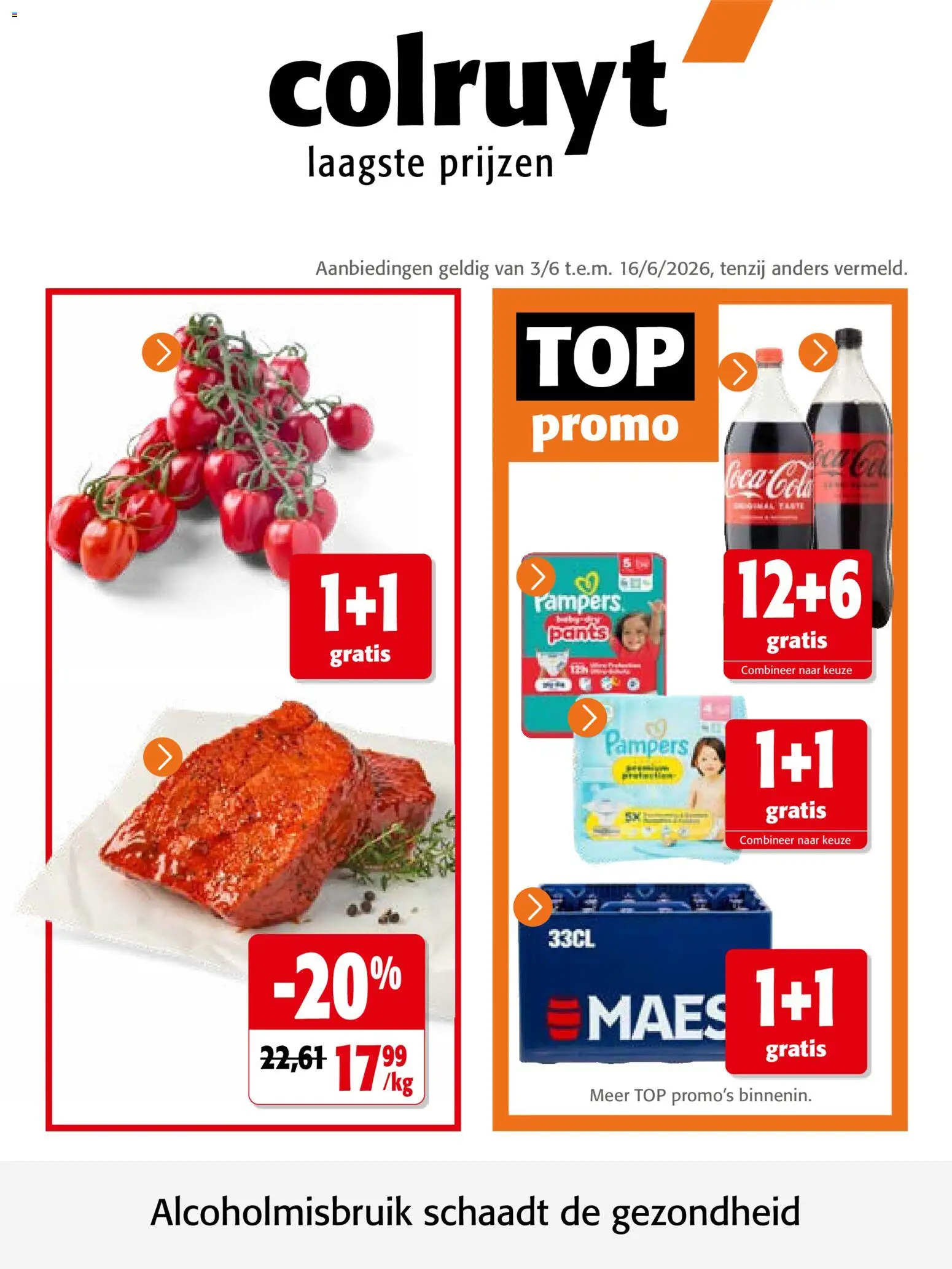 {H1} | Pagina: 1 | Producten: Coca Cola, Pampers