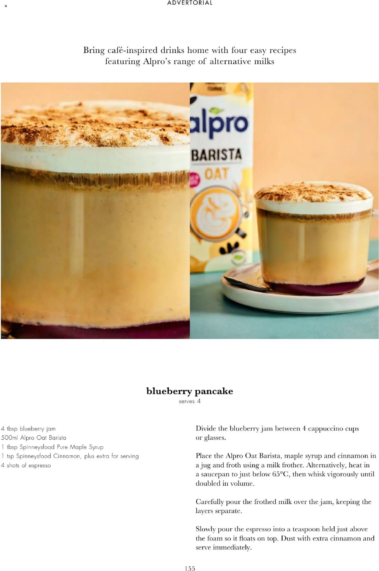 {H1} | Page: 157 | Products: Milk, Jam, Foam, Syrup