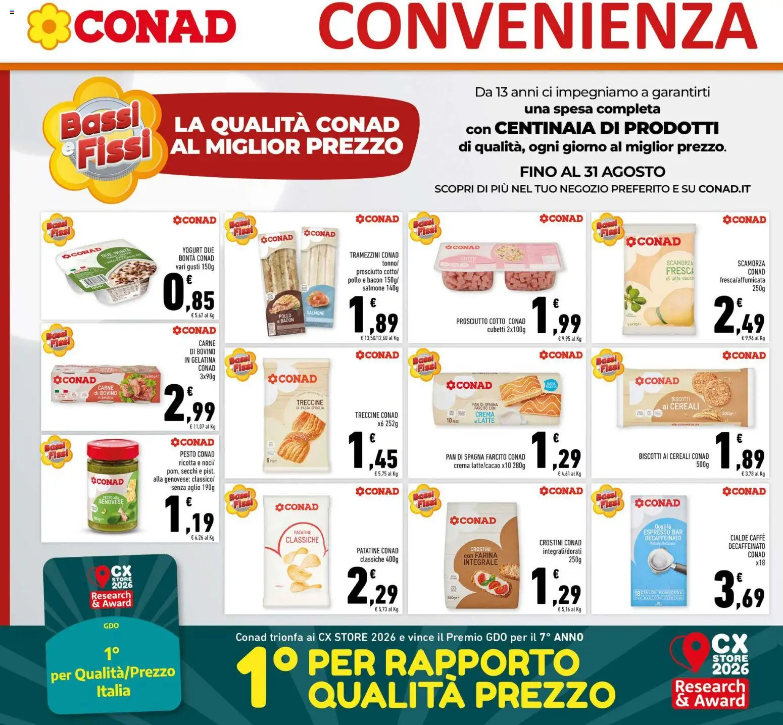 Volantino Conad del 01/07/2026 | Pagina: 18 | Prodotti: Pollo, Prosciutto, Farina, Pesto