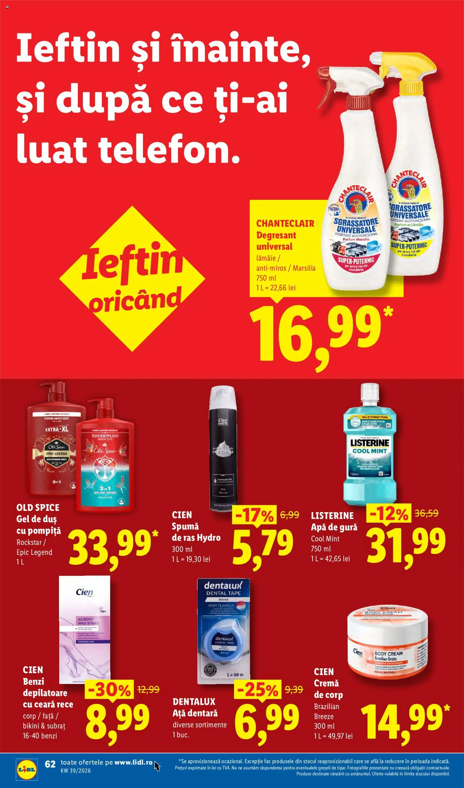 Noul catalog Lidl – valabil de la 21.09.2026 | Pagină: 62