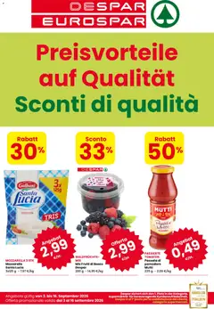 Anteprima del volantino Despar volantino Bressanone valido a partire dal 03/09/2026