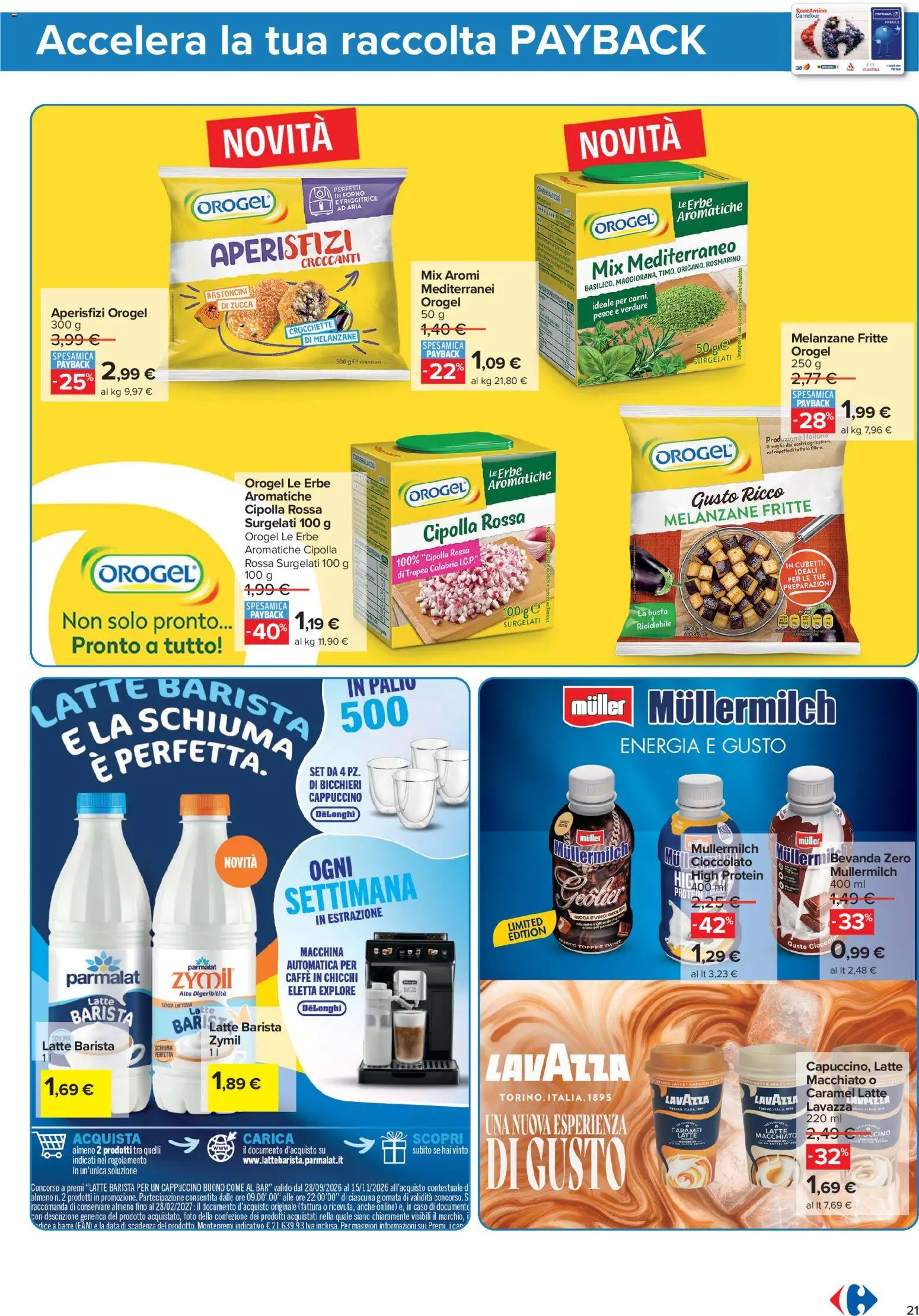 Volantino Carrefour del 13/10/2026 | Pagina: 21 | Prodotti: Rosmarino, Cipolla rossa, Melanzane, Lavazza