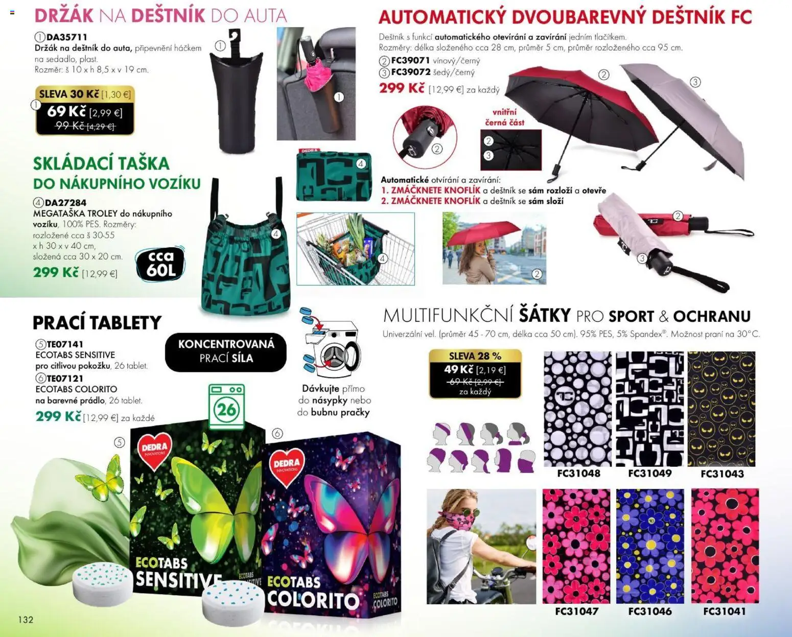 Nové Dedra akcie – leták je platný od 01.08.2026 | Strana: 32 | Produkty: Práčky, Taška