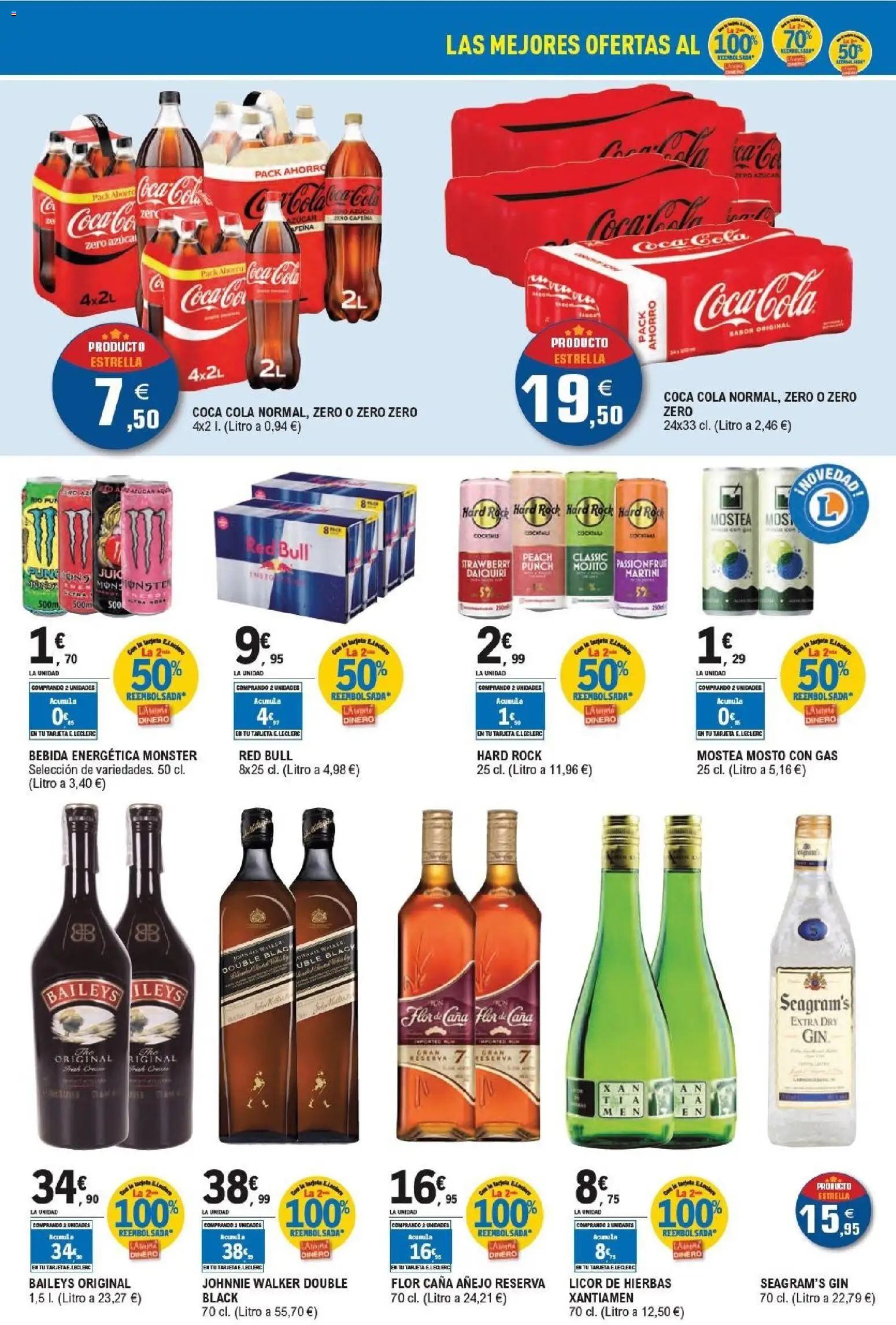 E.Leclerc - Alianza Locales │ válido desde el 21/10/2026 | Página: 25 | Productos: Licor de hierbas, Bebida energética, Red Bull, Hierbas