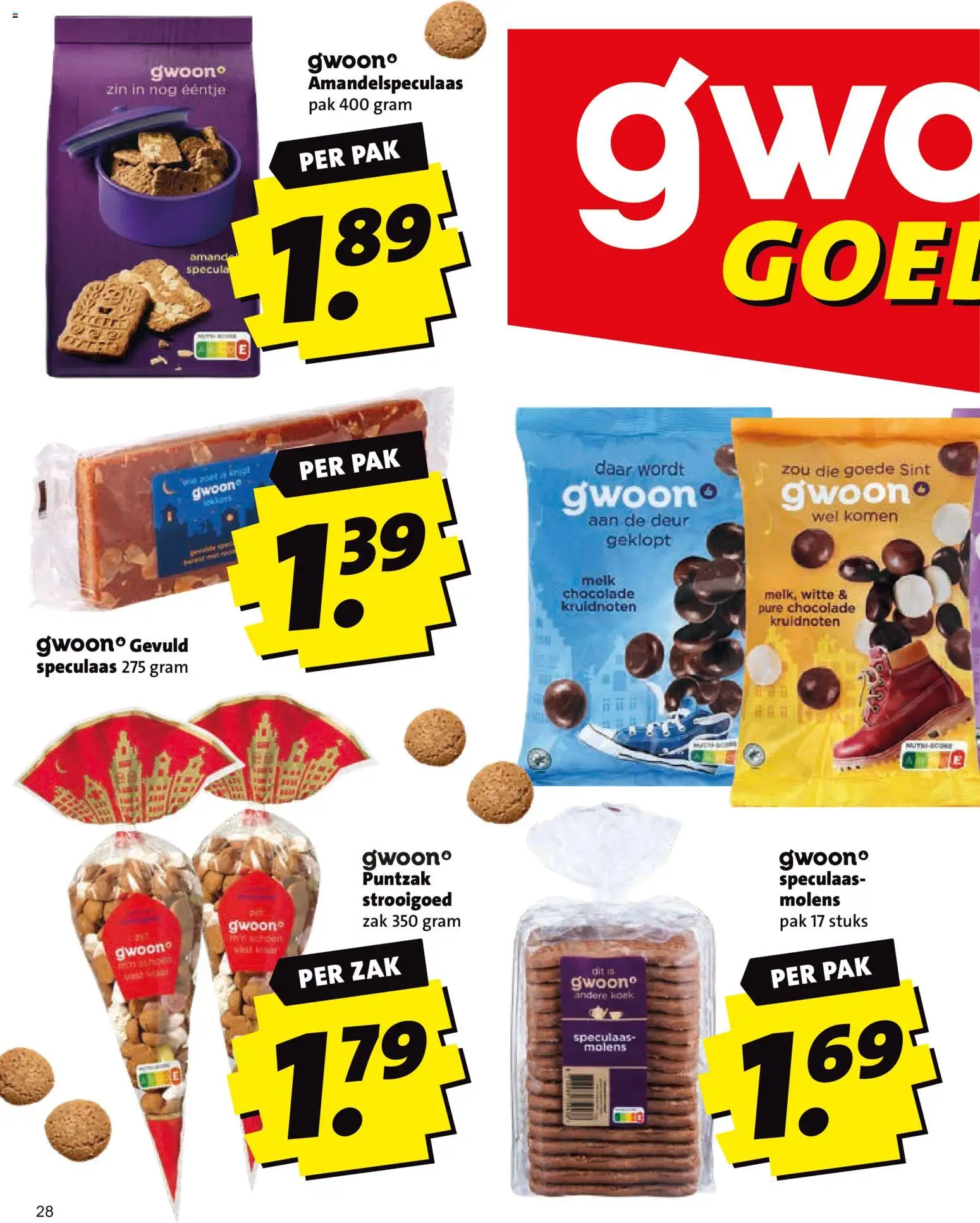{H1} | Pagina: 28 | Producten: Melk, Chocolade, Zak