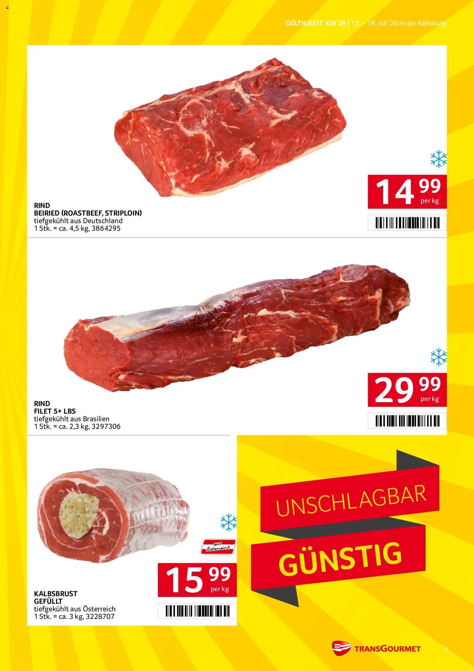 Transgourmet Flugblatt gültig ab 13.07.2026 | Seite: 3