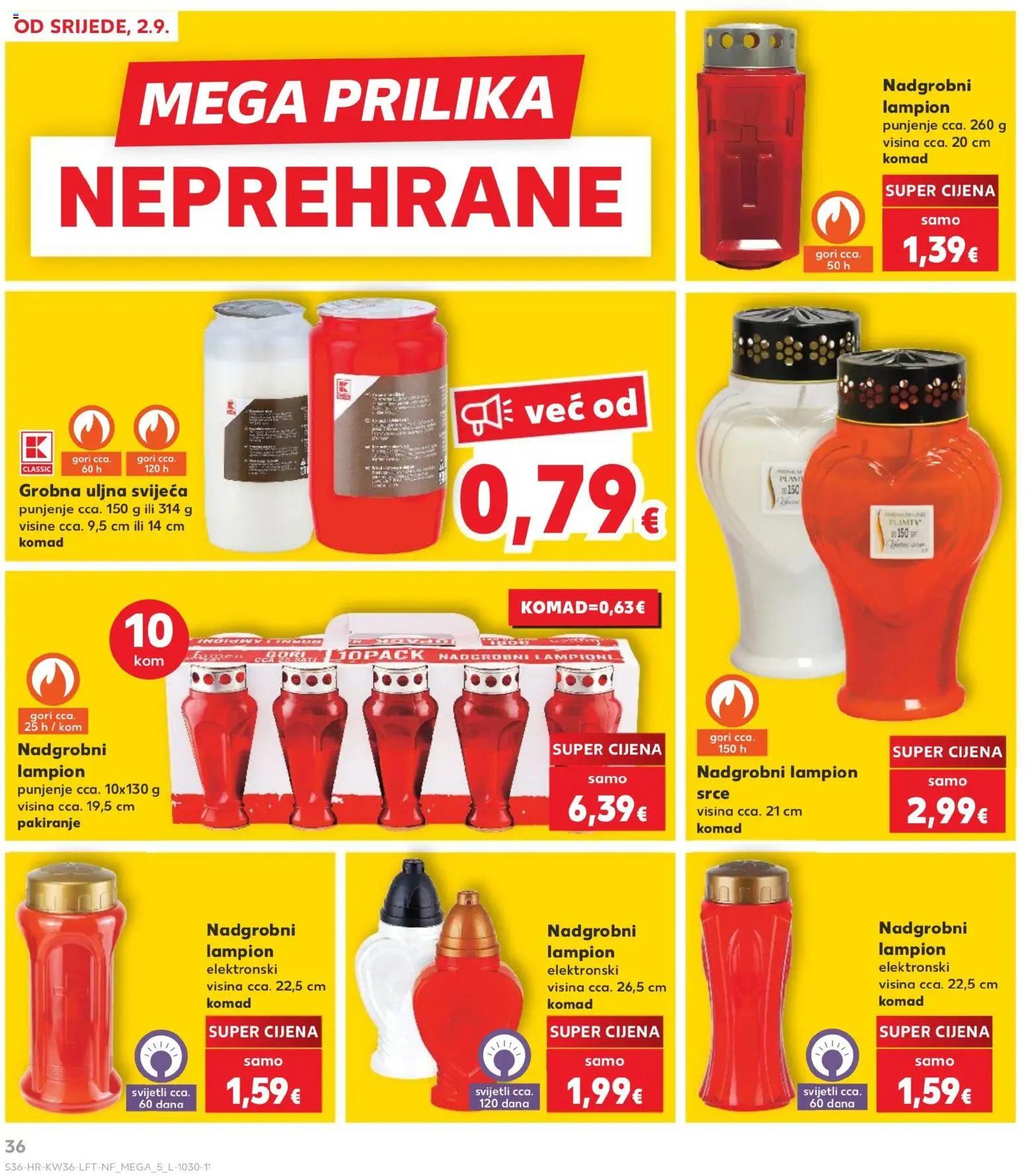 Kaufland katalog | vrijedi od 02.09.2026 | Stranica: 36 | Proizvodi: Lampion