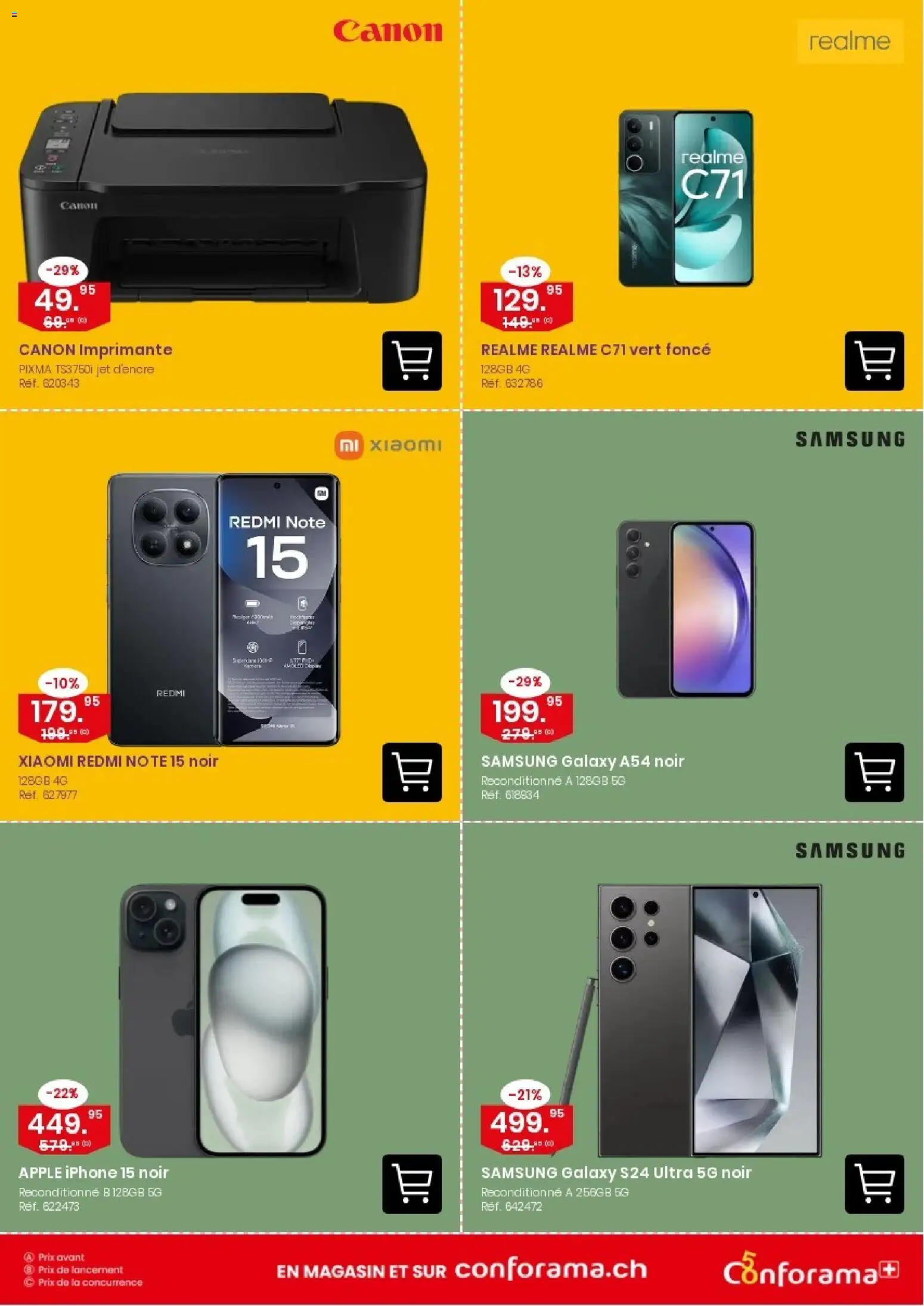 Conforama aktionen FR – gültig ab 21.10.2026 | Seite: 3 | Produkte: Apple, Samsung, Iphone, Xiaomi