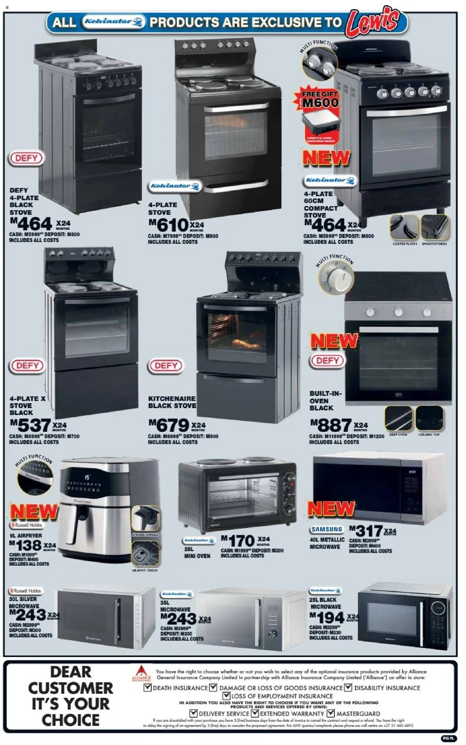 New Lewis Stores catalogue – valid from 10/08/2026 | Page: 11 | Products: Phone, Oven, Stove, Microwave