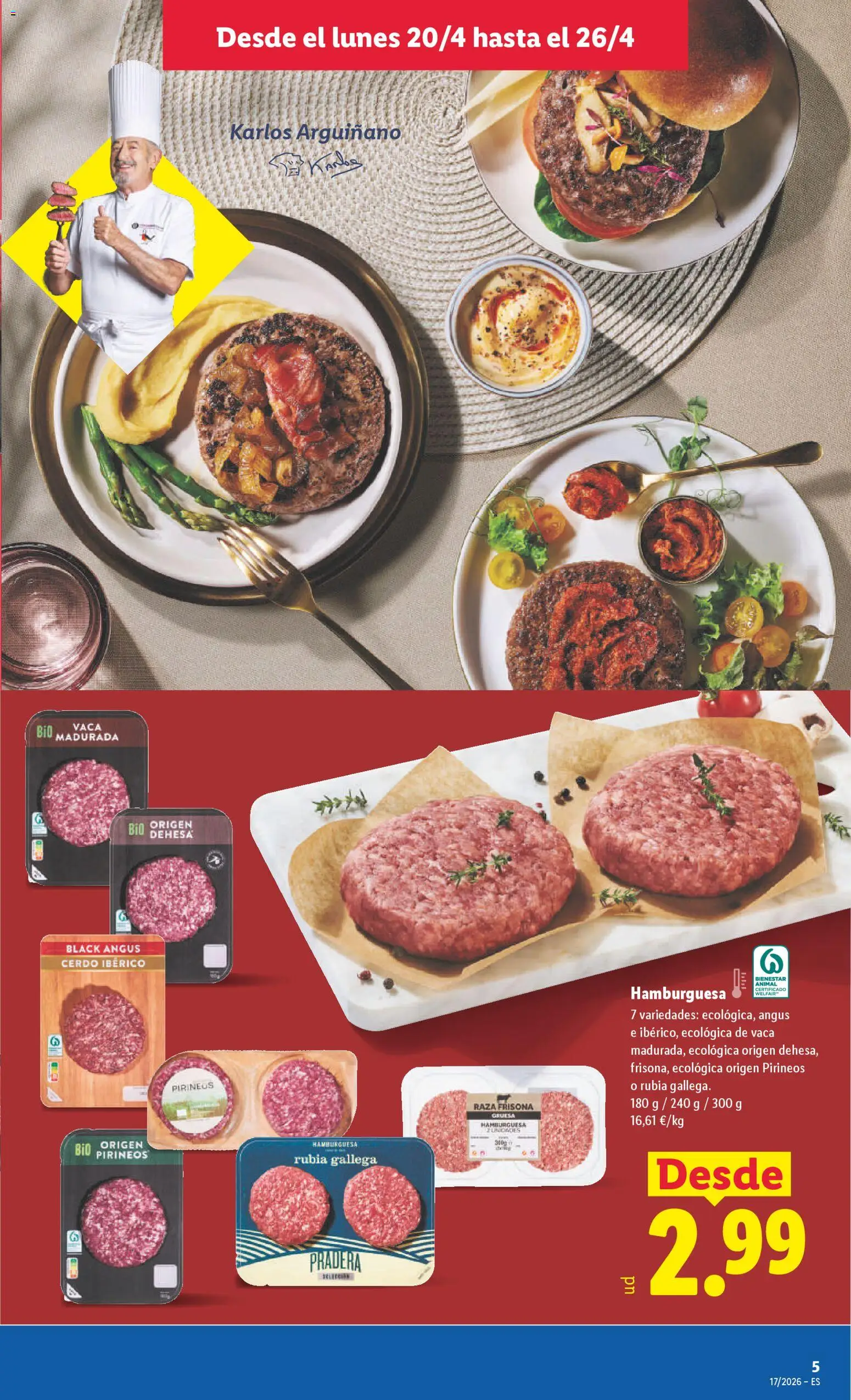 Lidl folleto │ válido desde el 20.04.2026 | Página: 7 | Productos: Cerdo, Σοκολατούχο γάλα