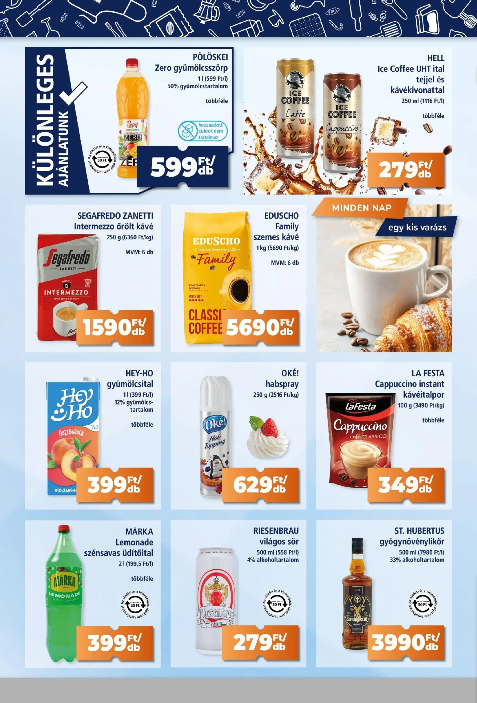 Goods Market akciós ujság - amely érvényes a következő dátumtól: 16.04.2026 | Oldal: 6 | Termékek: Gyümölcsital, Gyümölcs, Cappuccino, Őrölt kávé