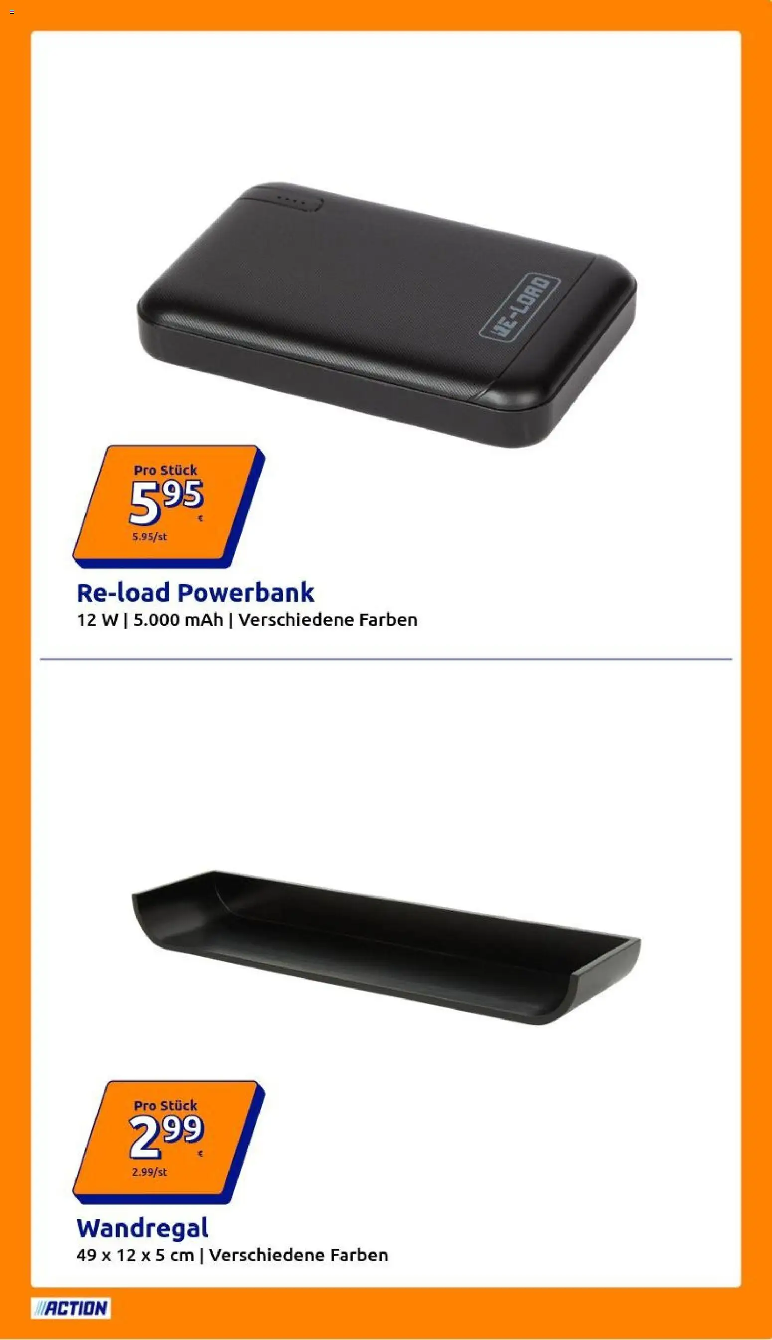 Action Prospekt – gültig ab 19.08.2026 | Seite: 33 | Produkte: Wandregal, Powerbank